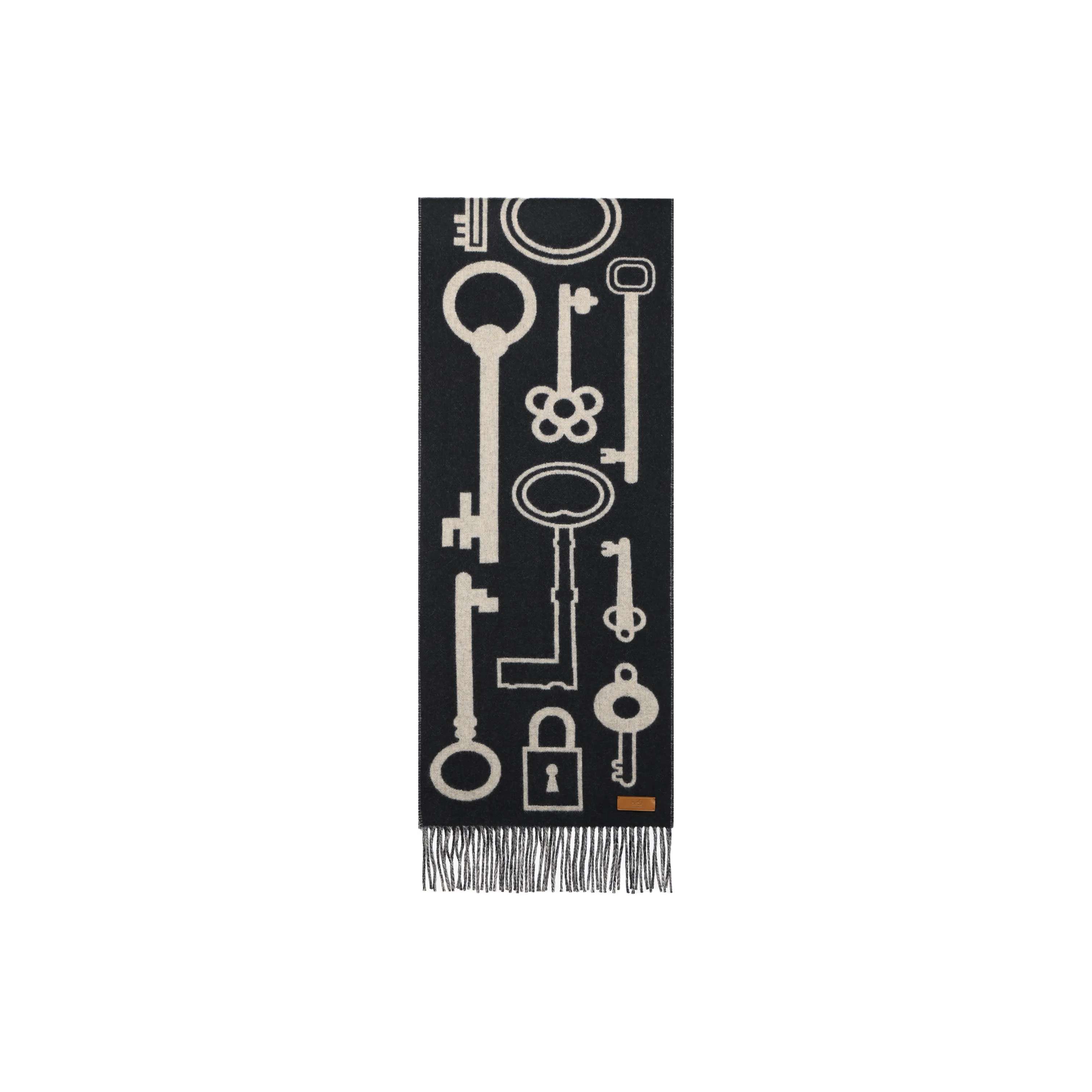 HERMES Casaque Knit Scarves Unisex