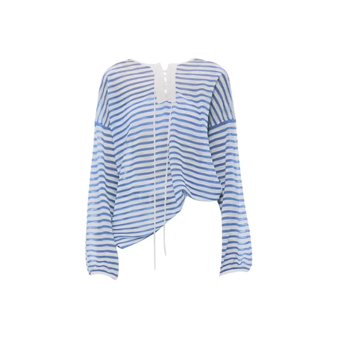 ABBY GODDESS Полосатая длинная рубашка с длинными рукавами женская