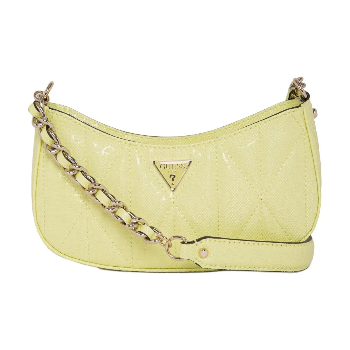 GUESS Сумка через плечо из искусственной кожи среднего размера женская желтая