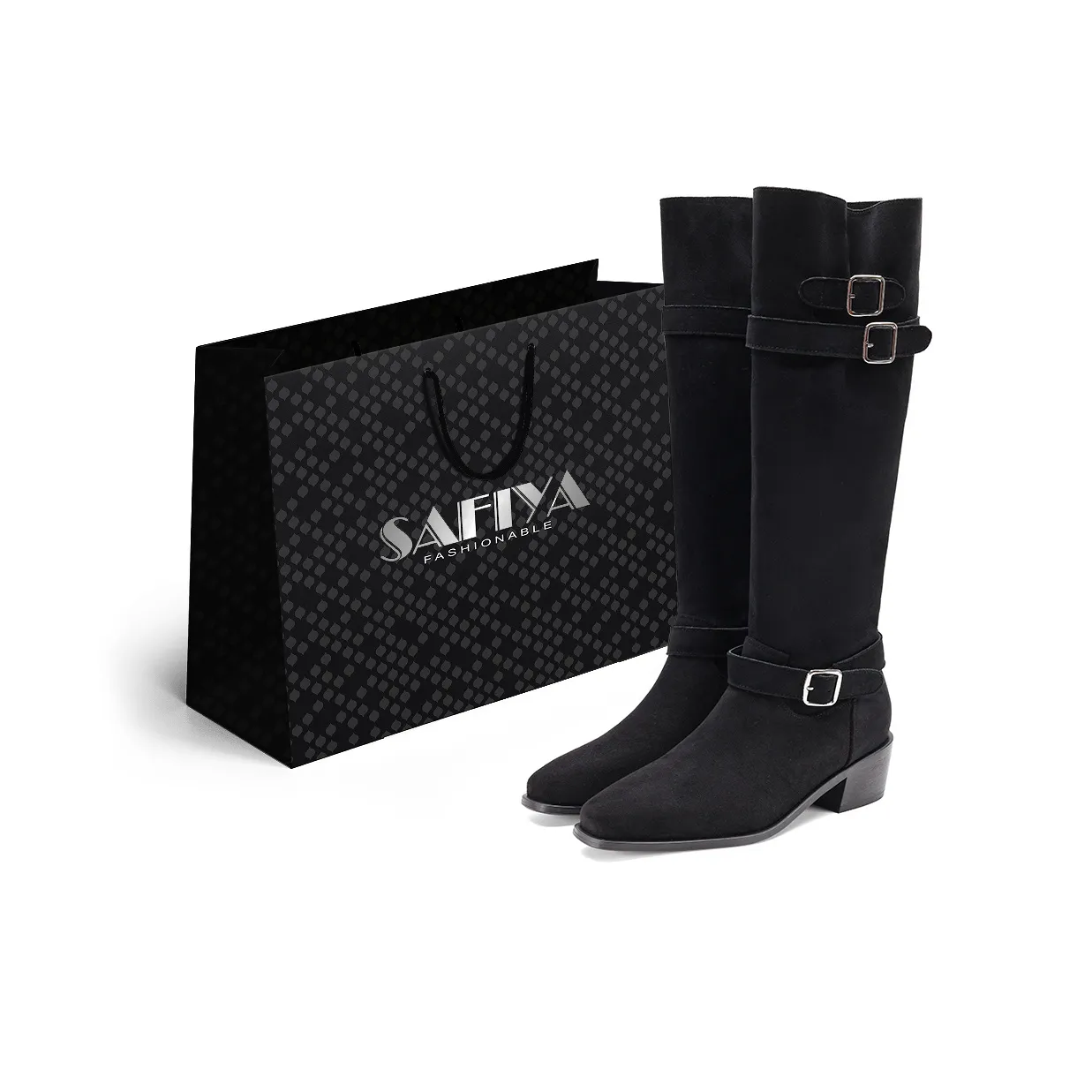 SAFIYA Женские высокие сапоги до колена