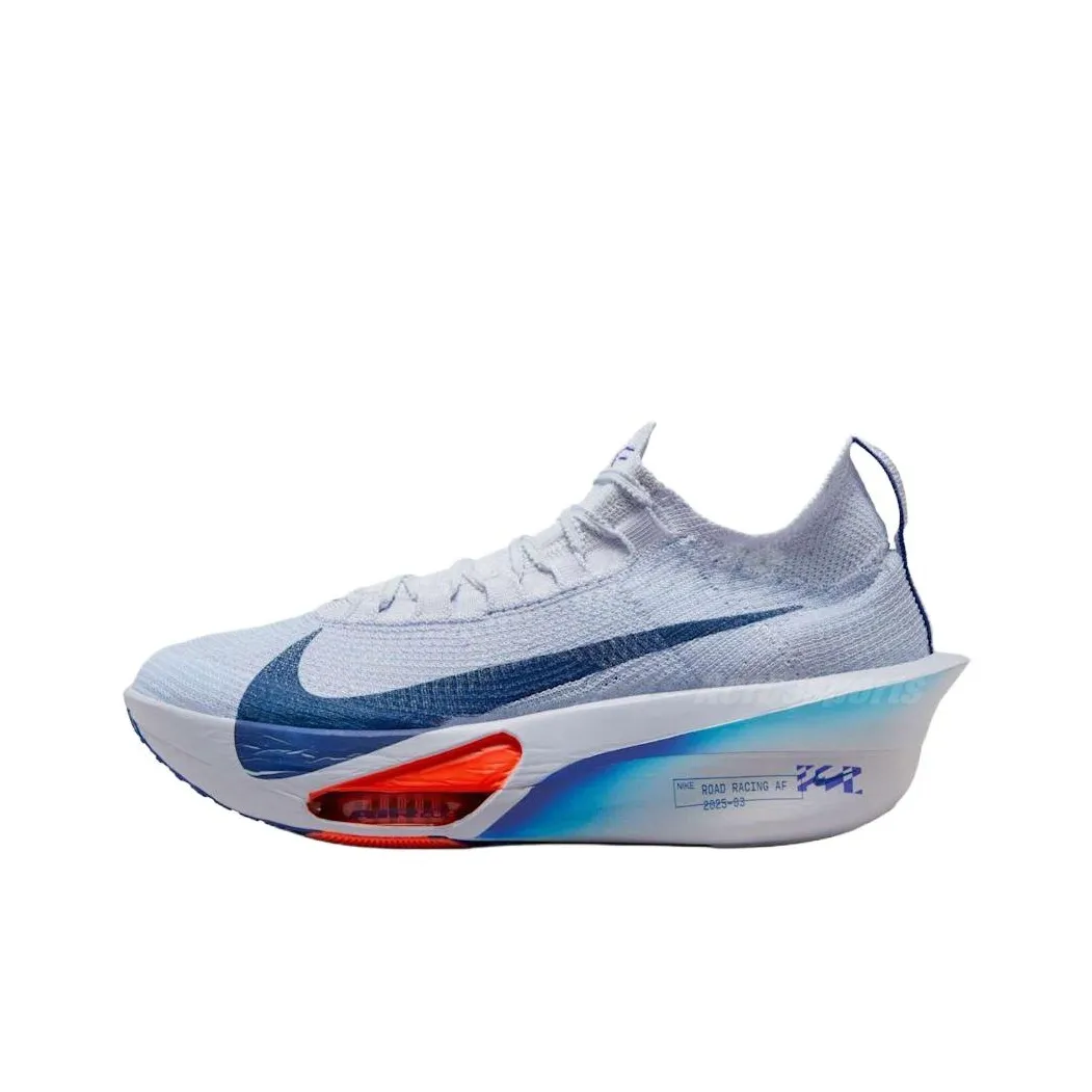 Nike Air Zoom Alphafly Next% 3 Амортизаторы Slip-resistant Дышащий Низкий Топ Беговые кроссовки Унисекс Серый Синий