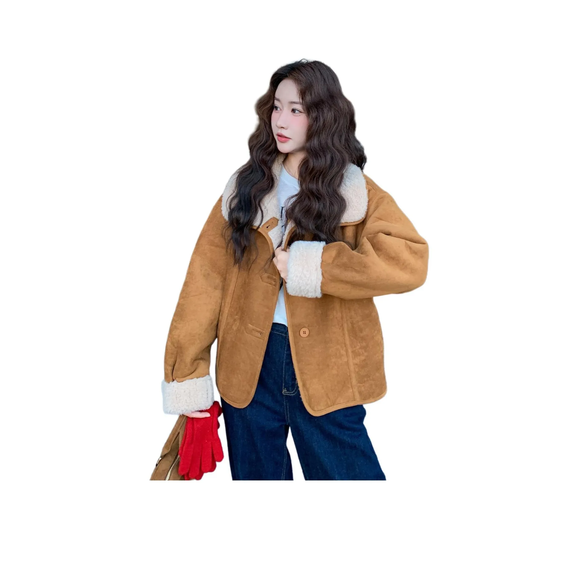 MEXICAN Бархат Feel Пальто Женское