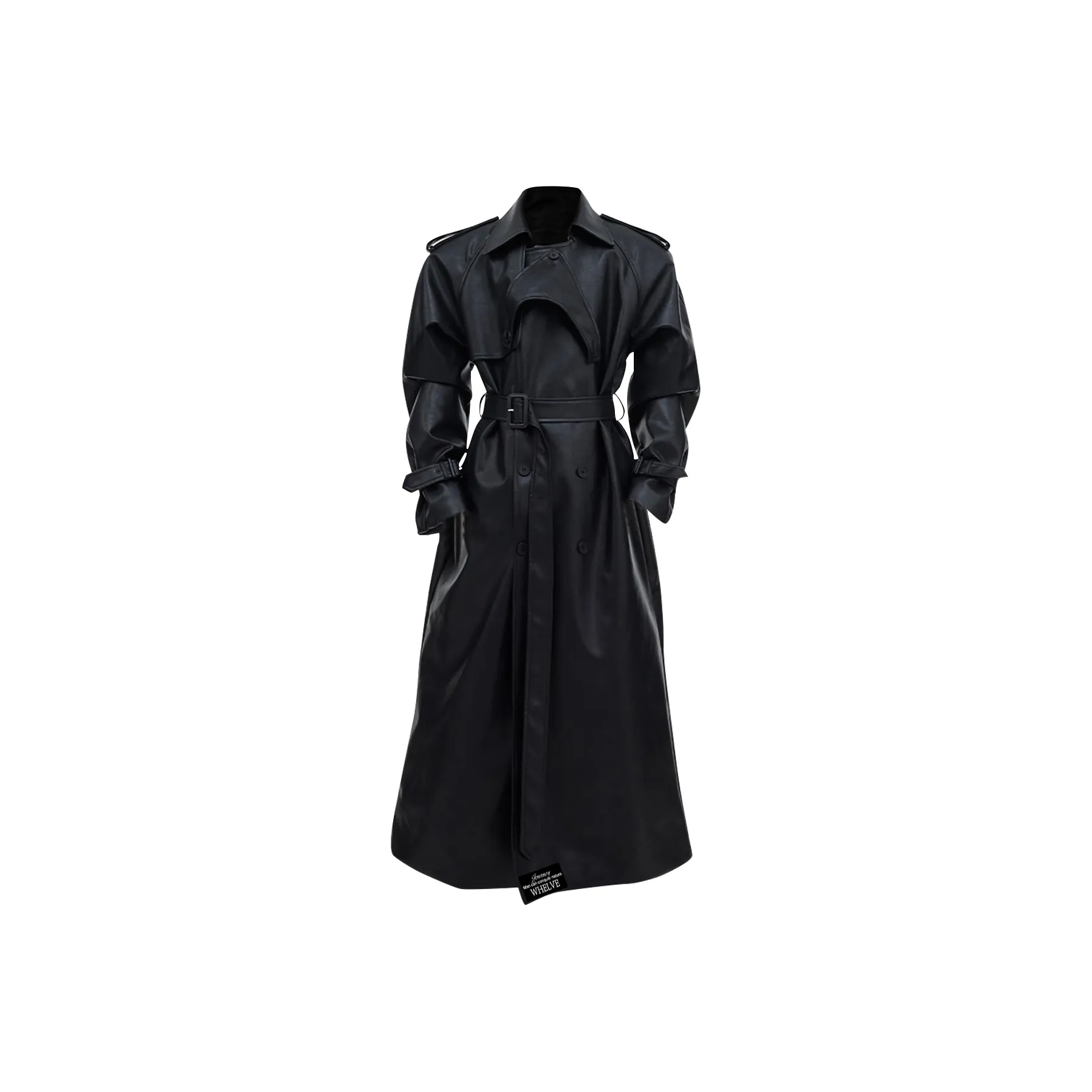 WHELVE Черный Унисекс Кожаные куртки