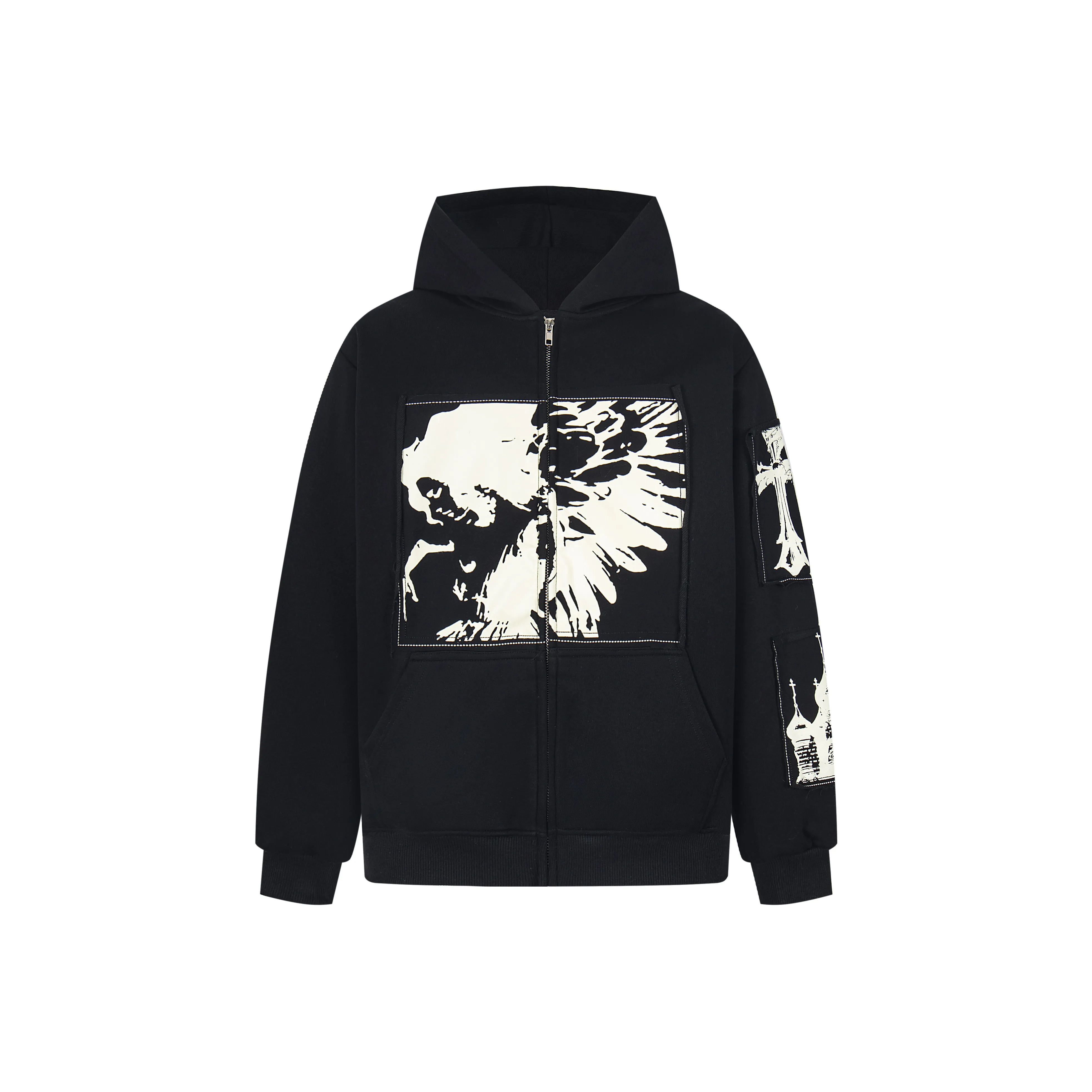 HIPHOPPUNKS Черный Мужской Свитшот