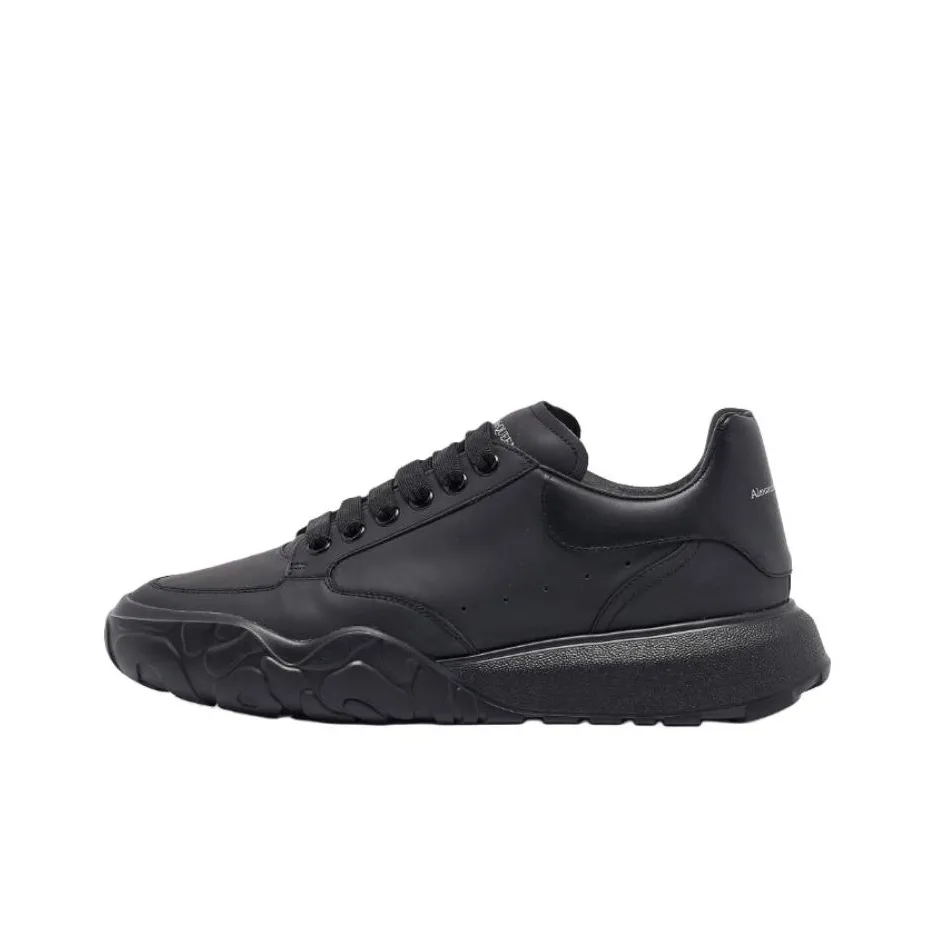 Alexander McQueen Court Trainer OVERSIZED Низкий Топ Повседневная Обувь Женская Черная