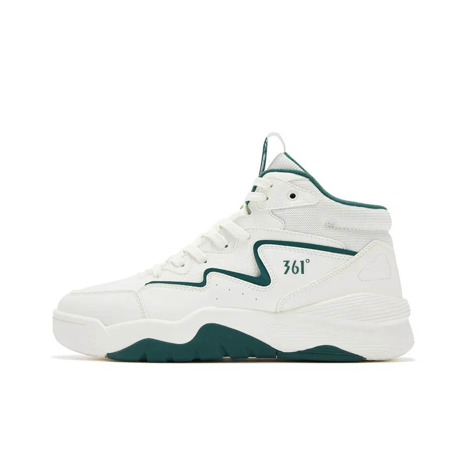 361° Баскетбольный щит Термический Устойчивый к истиранию Высокий Топ Повседневная обувь Мужская Сосновый Зеленый