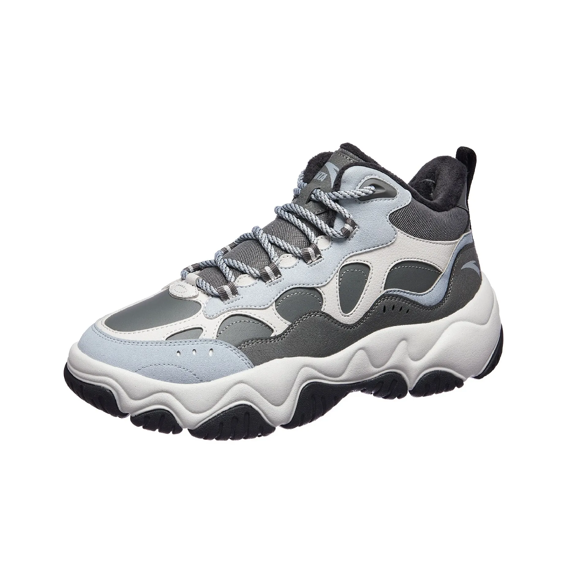 ANTA Stream Fireflies Термический Износостойкий Низкий Топ Кроссовки для бега Мужские Серые