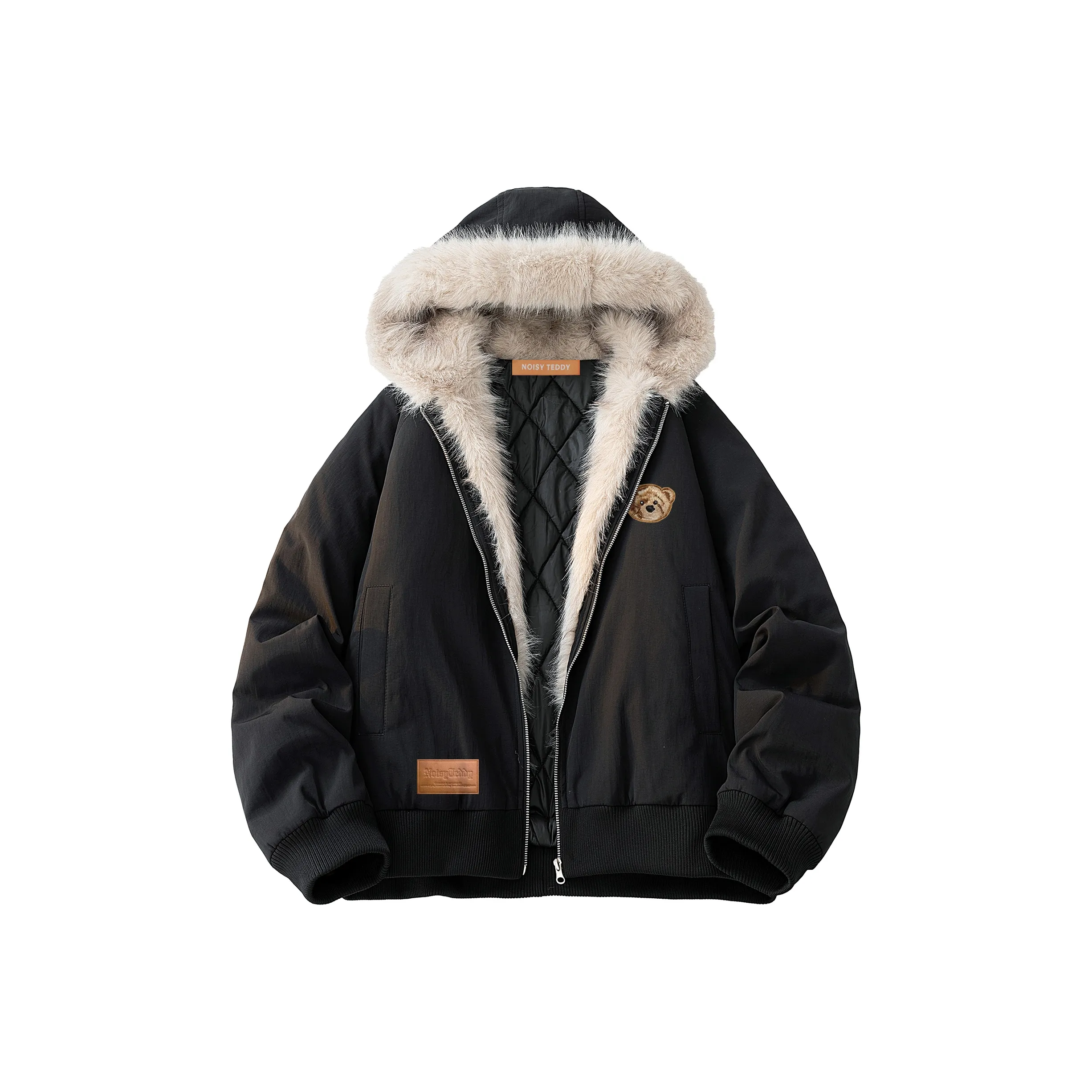 NOISY TEDDY Хлопковый пуховик унисекс
