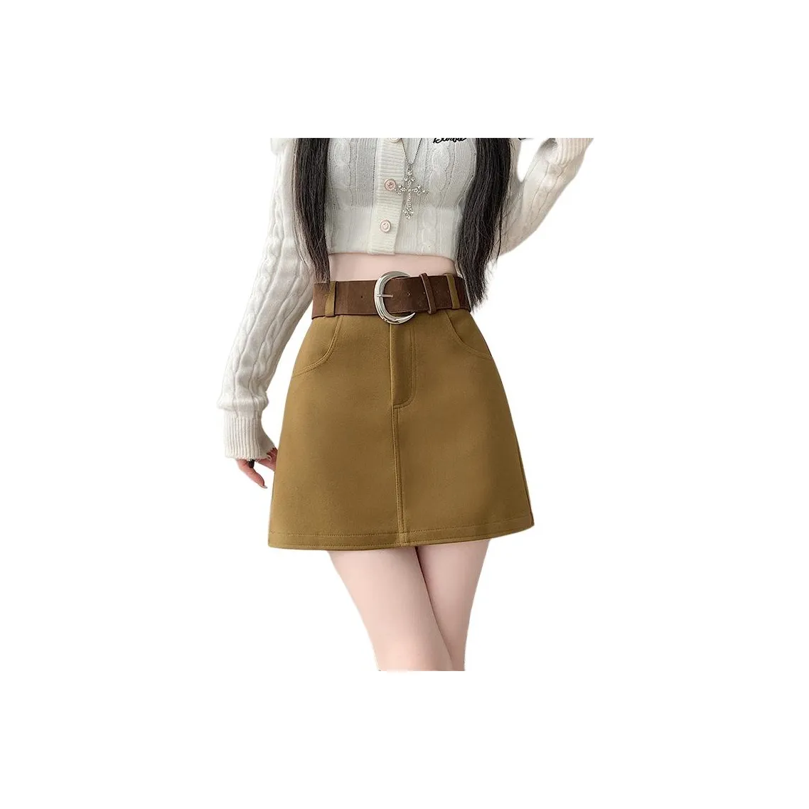 SNZX Повседневные короткие юбки женские