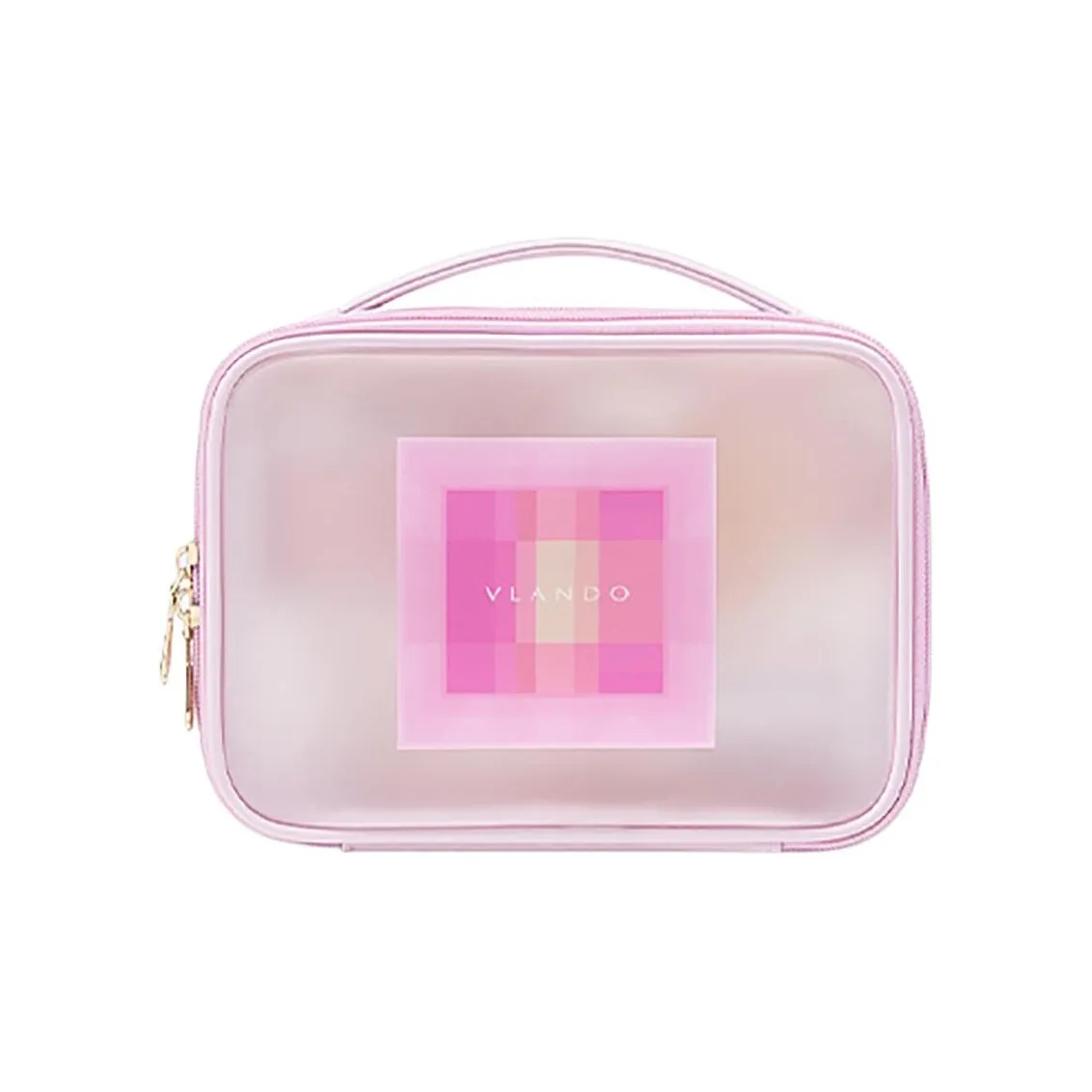 WANWU ПУ (полиуретан) TPU Amenity Сумка Путешествие Макияж Путешествие Сумка для хранения Унисекс Бегония Розовый Светло-Синий