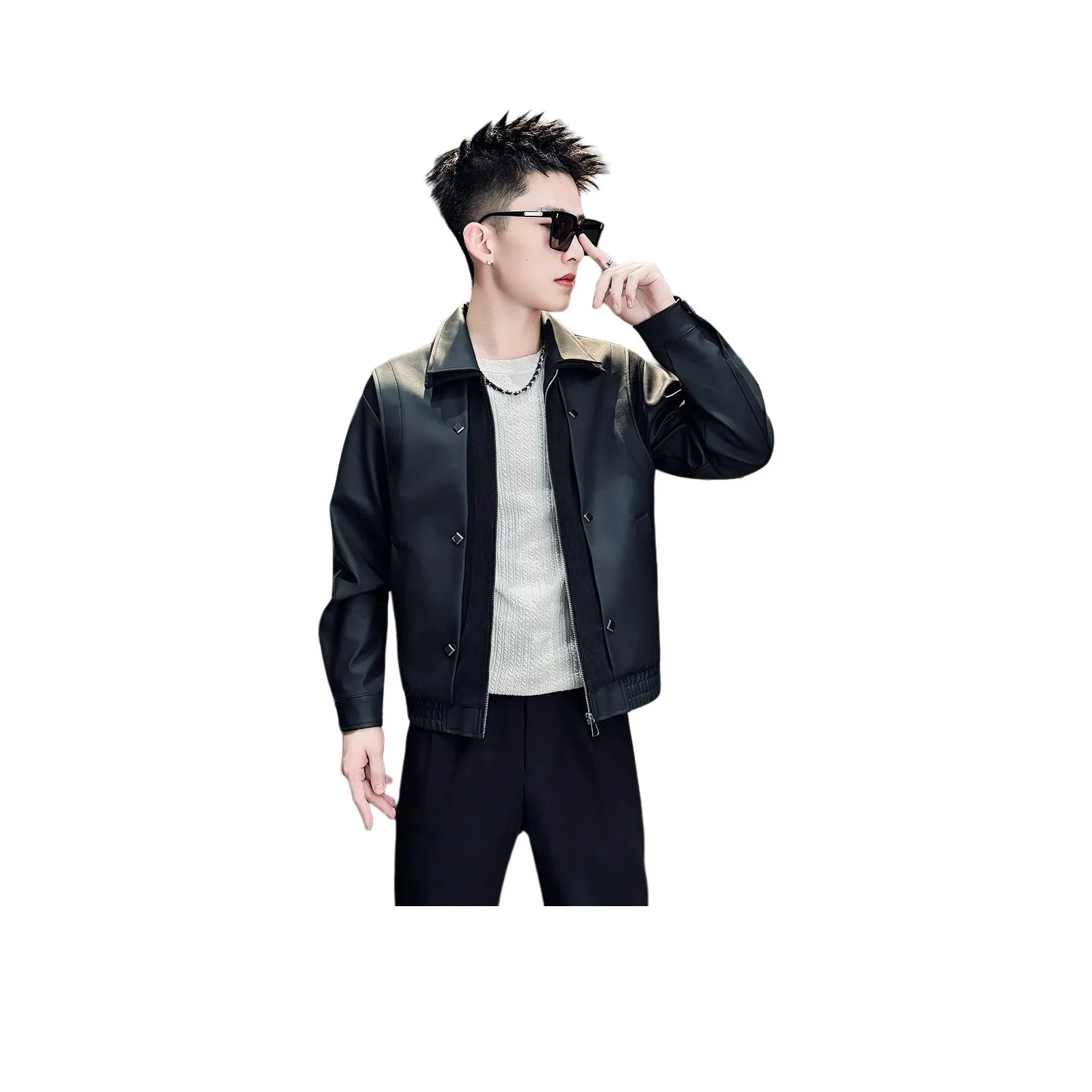 FRQ Куртка из кожи унисекс