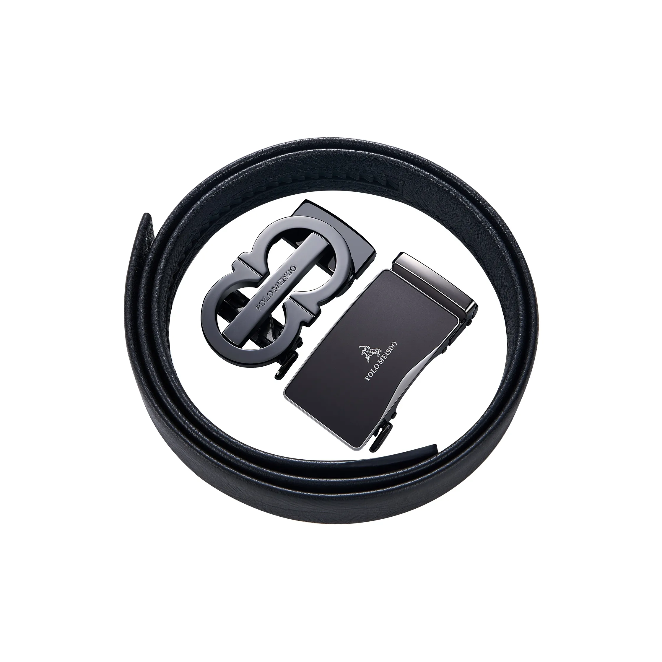 POLOMEISDO Ремень из натуральной коровьей кожи мужской 3,5 см