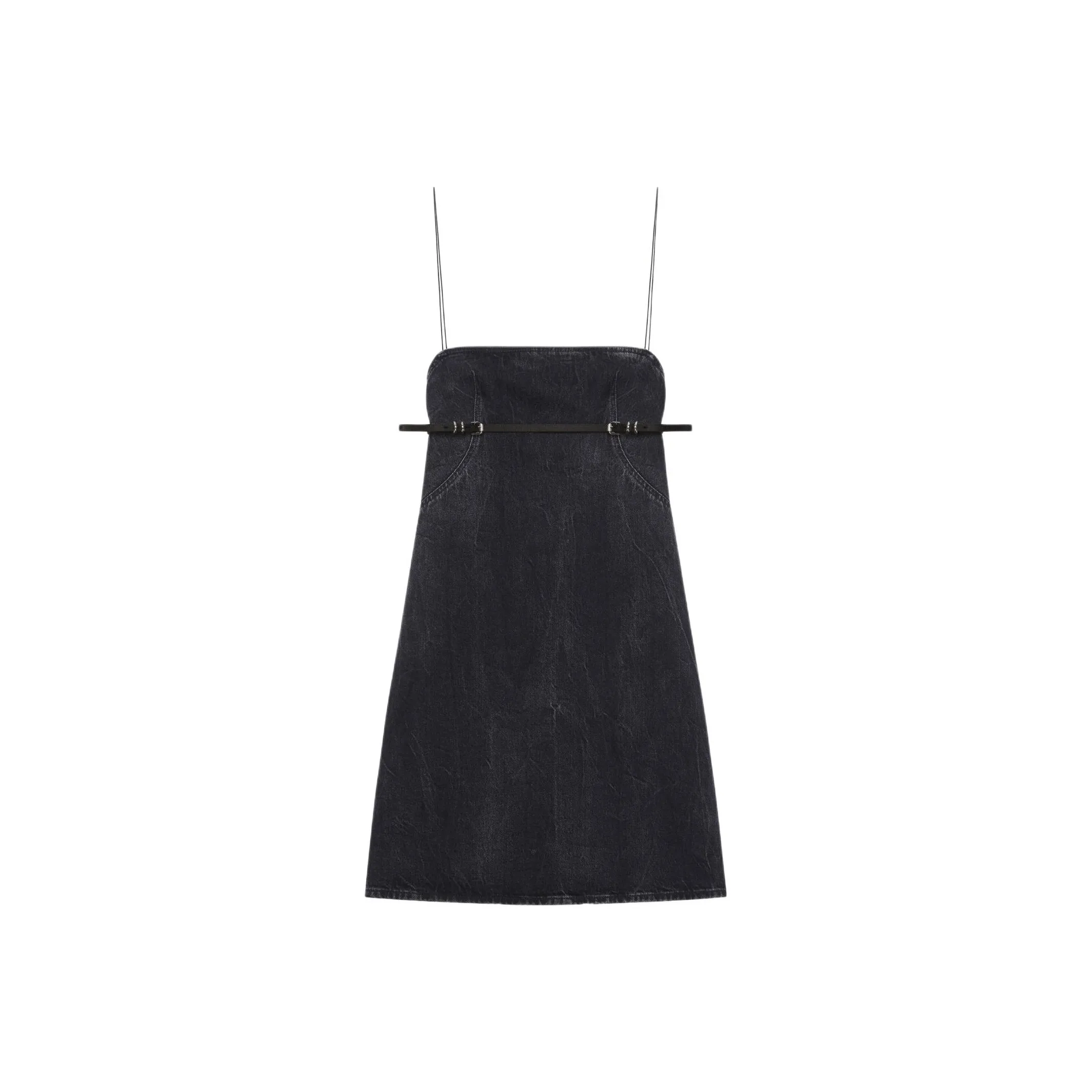 Givenchy SS24 Slip Платье Женское Черное