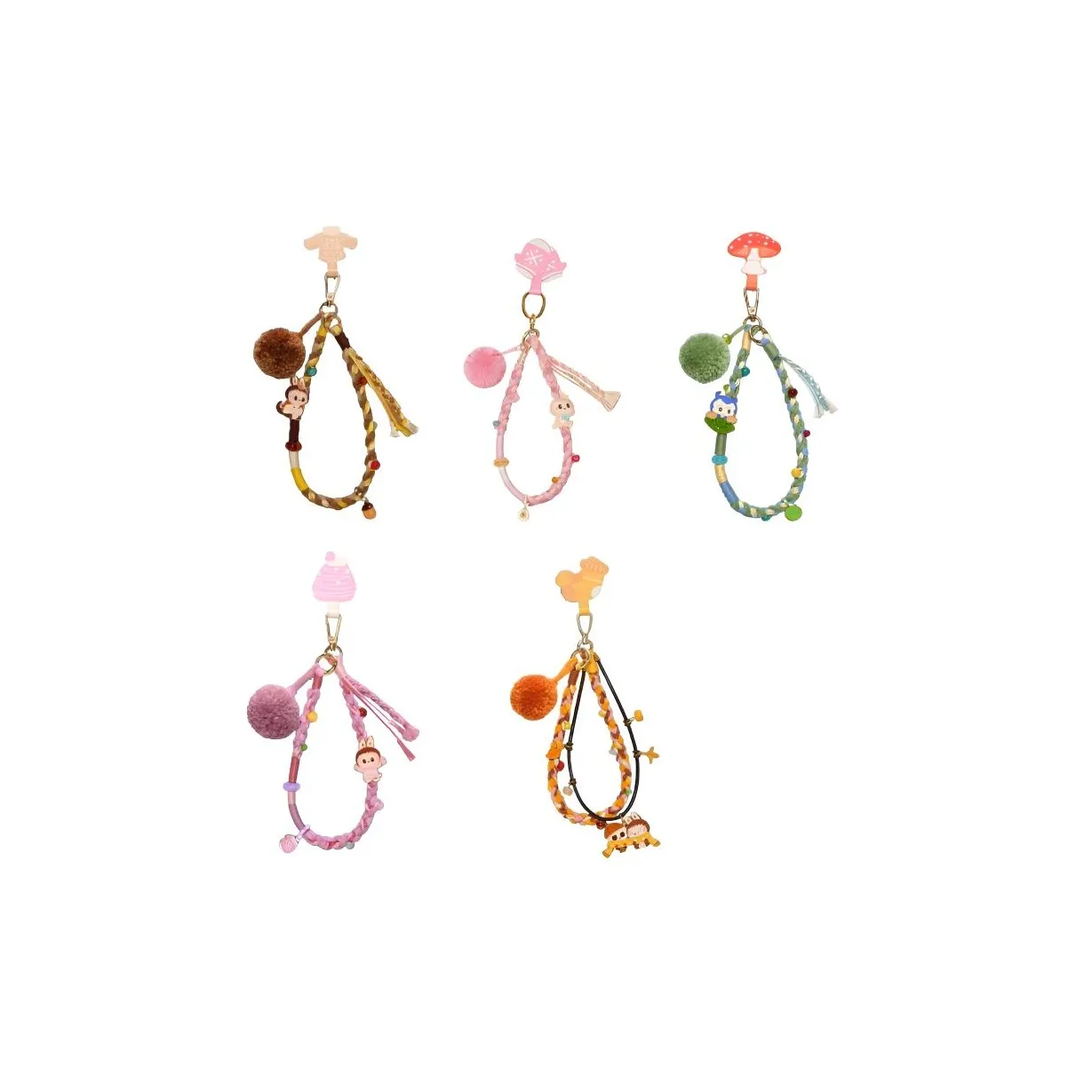 POP MART Коллаборация Edition Pom Pom Party Collection Слепые коробки 1 Слепая коробка Целая коробка 4 шт