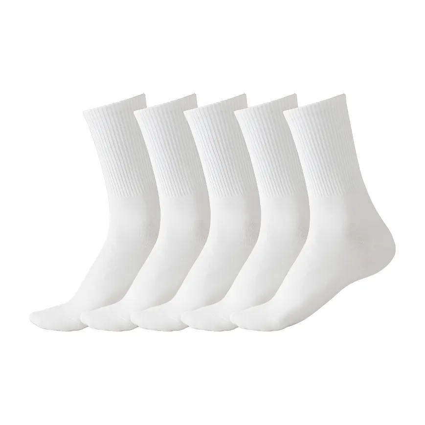 NAVIGARE [5 пар] 5 Белых Мужских Носков до икры MID