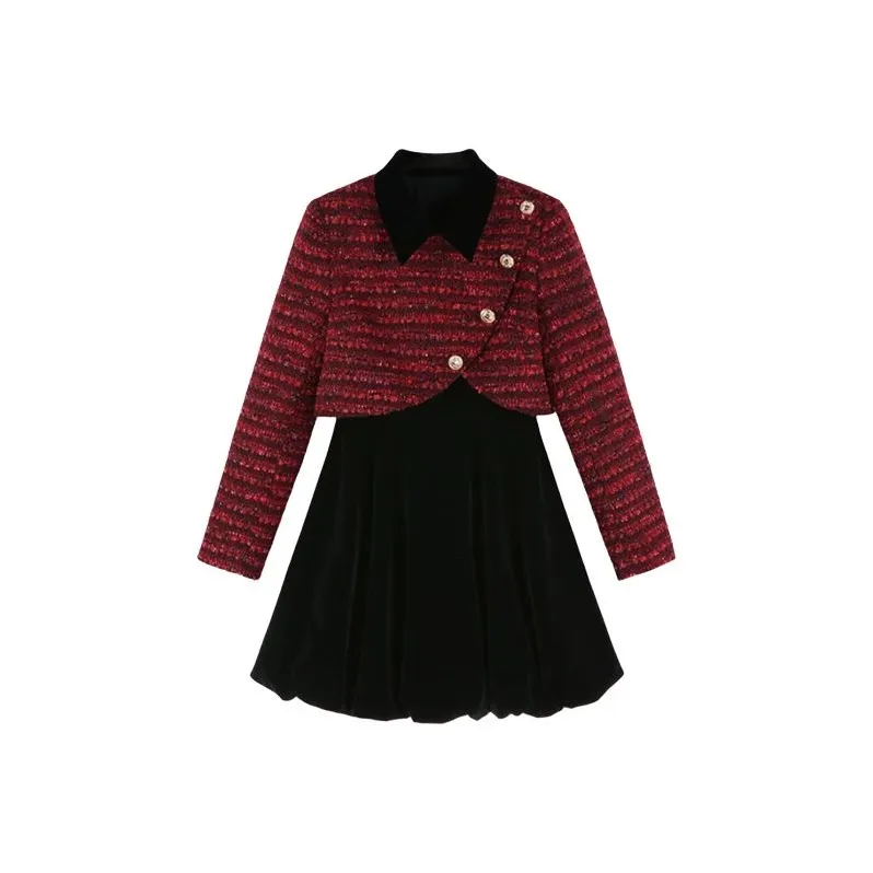 COVT Длинное платье с длинными рукавами женское