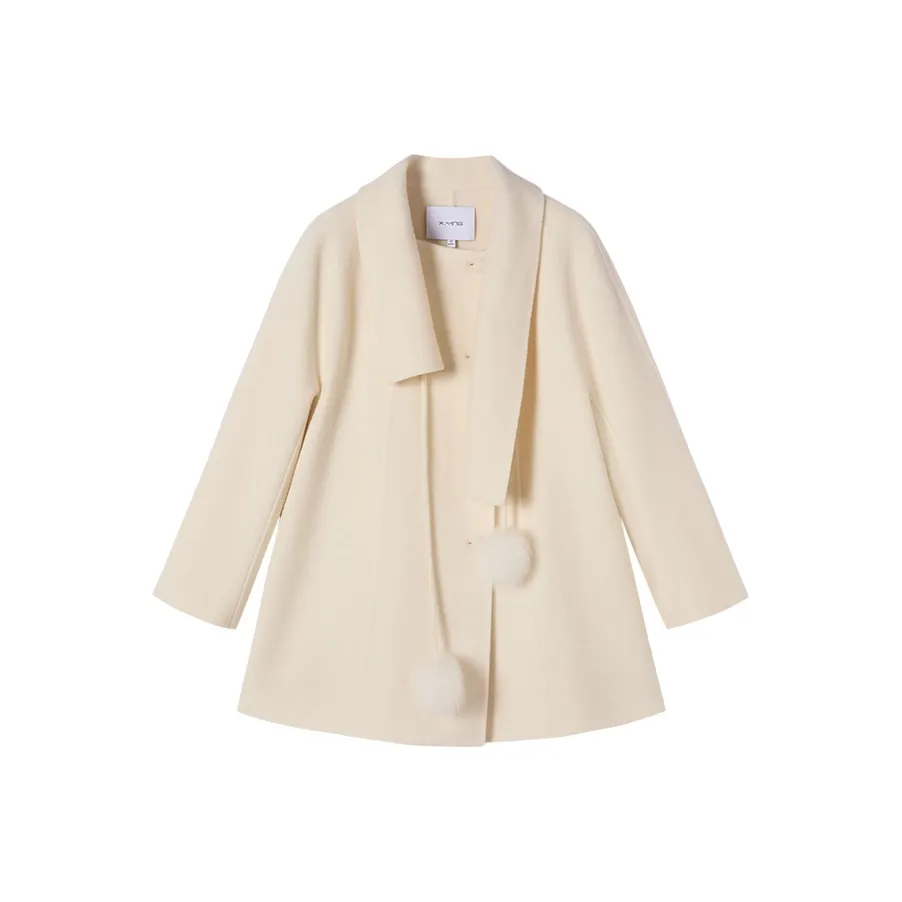 XIANGYING Белое Женское Пальто