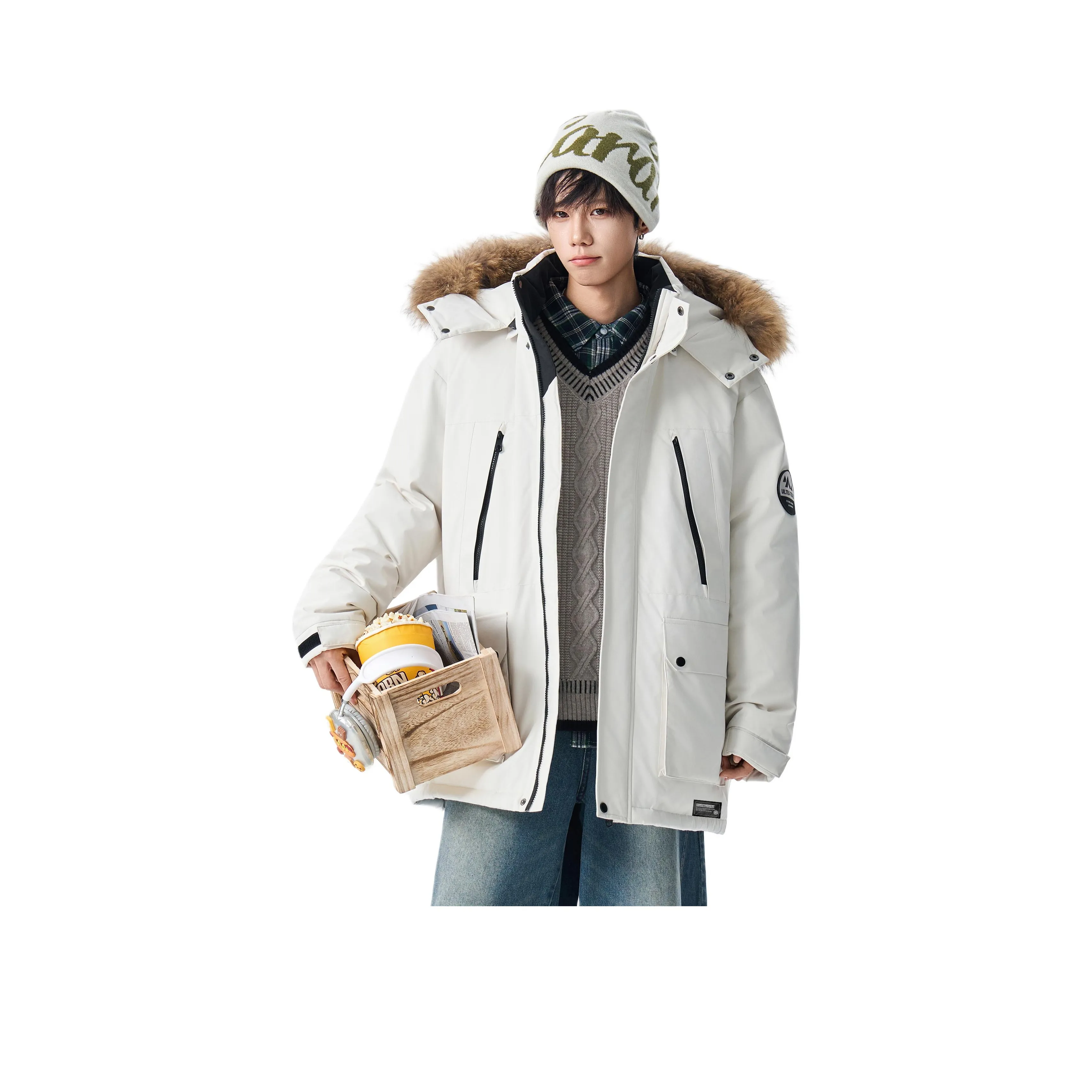 SUNSETMONENT Пуховик Пальто Унисекс