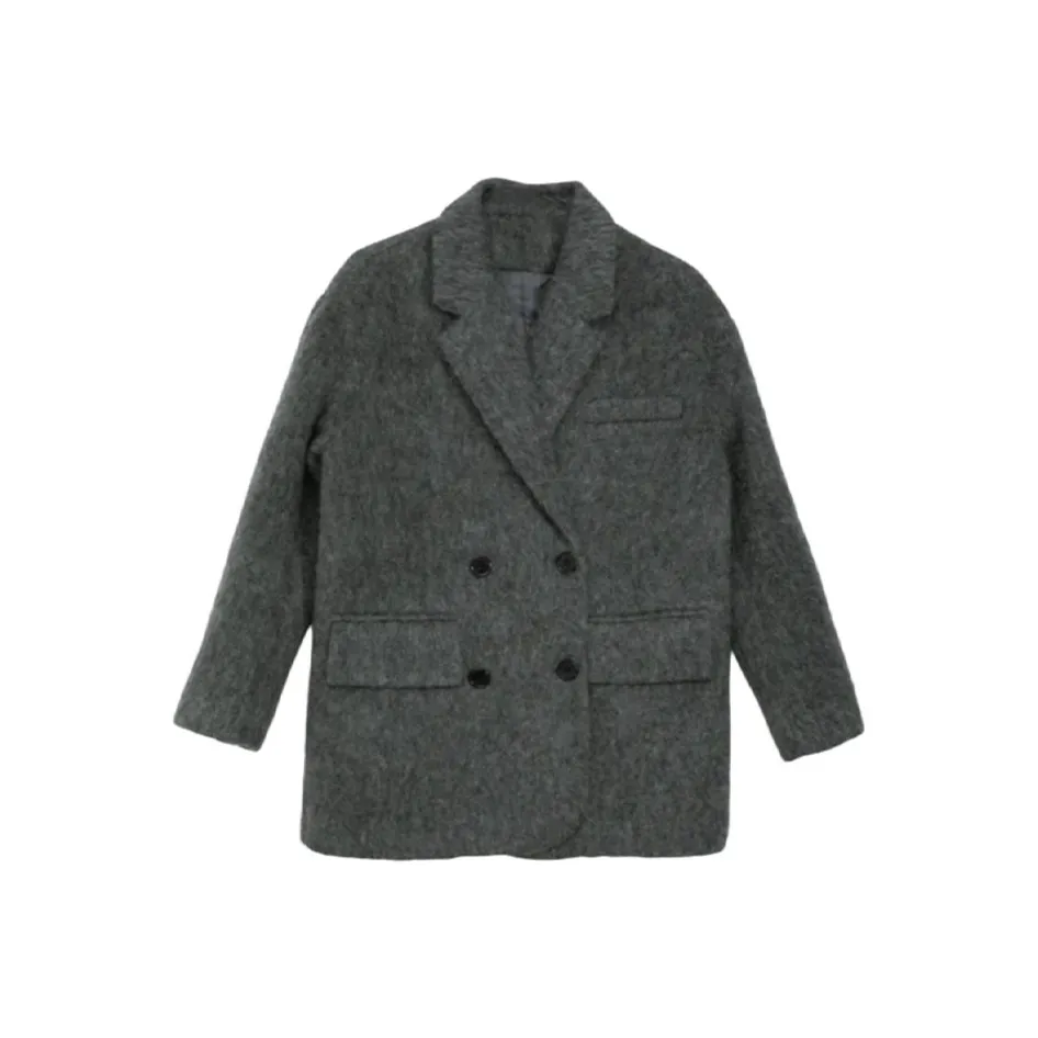 LADYXIEXIE Серый Женский Пальто