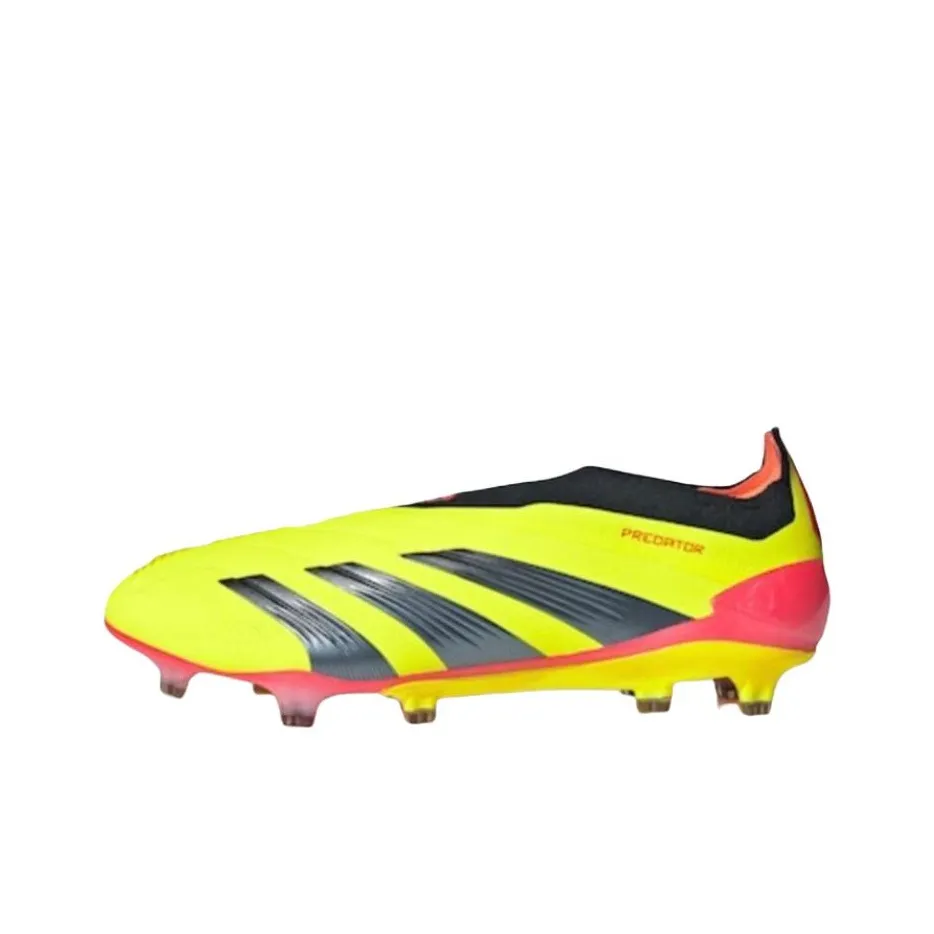 Adidas PREDATOR 24 ELITE Soccer Shoes Men Low Top Yellow Black