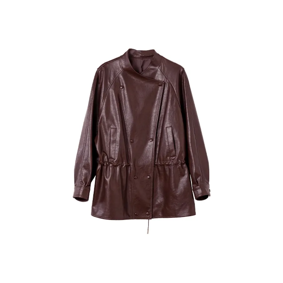 MH Кофе Женские Кожаные Куртки