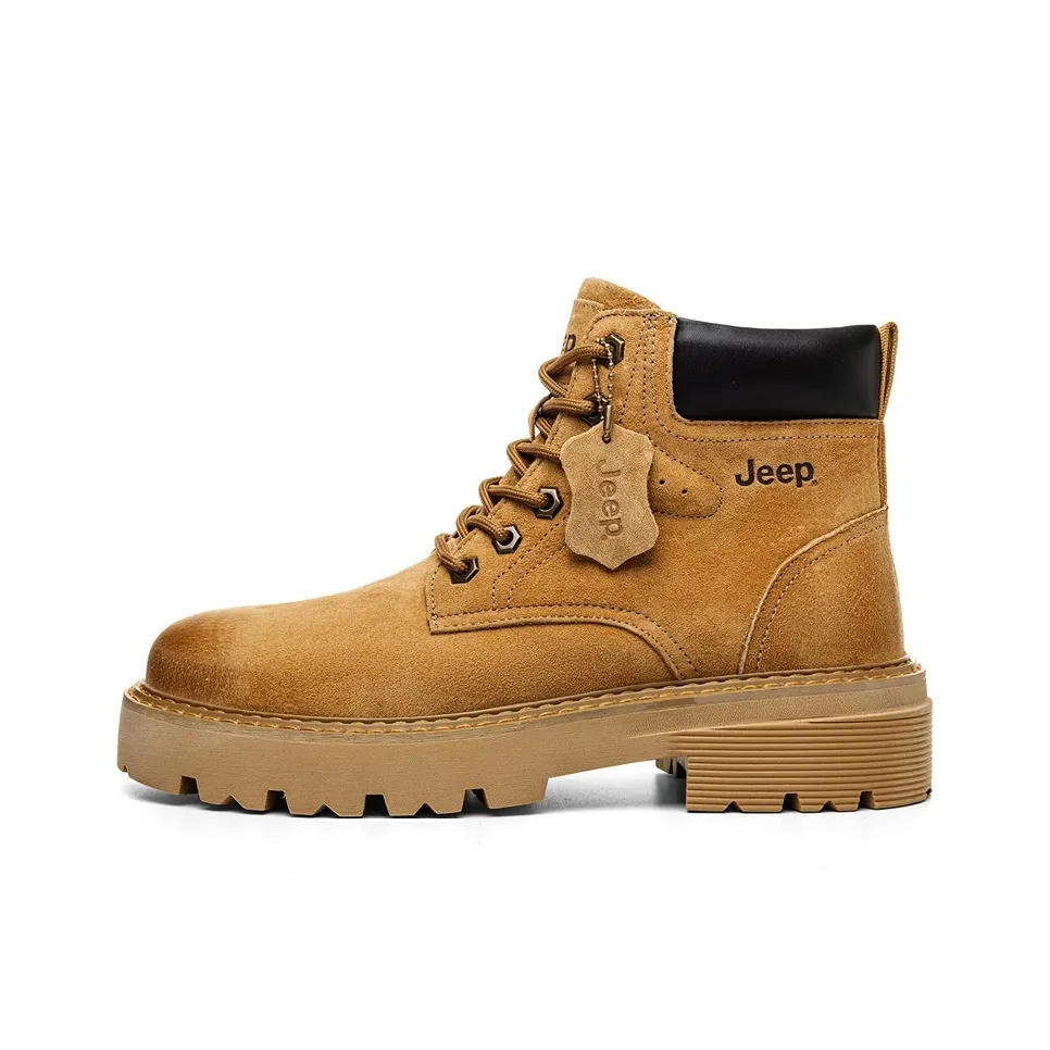 Jeep Classic Vintage Желтые Ботинки Носки Экипаж Мартин Ботинок Мужской Earth Желтый