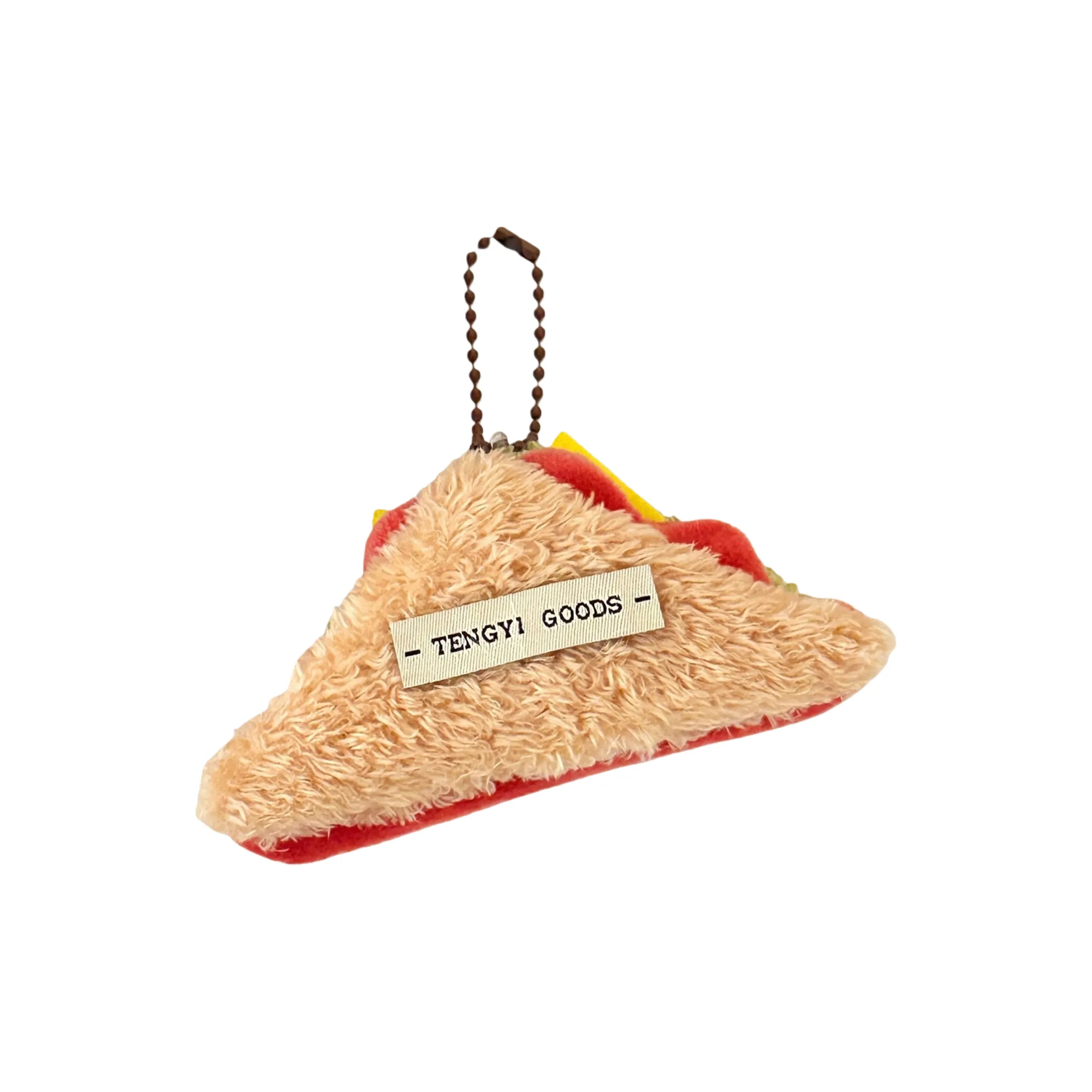 CHUNTUSHU DELICIOUS Food Sandwich Брелок Украшение Плюшевый Брелок 7,5 см Рекомендуемая высота