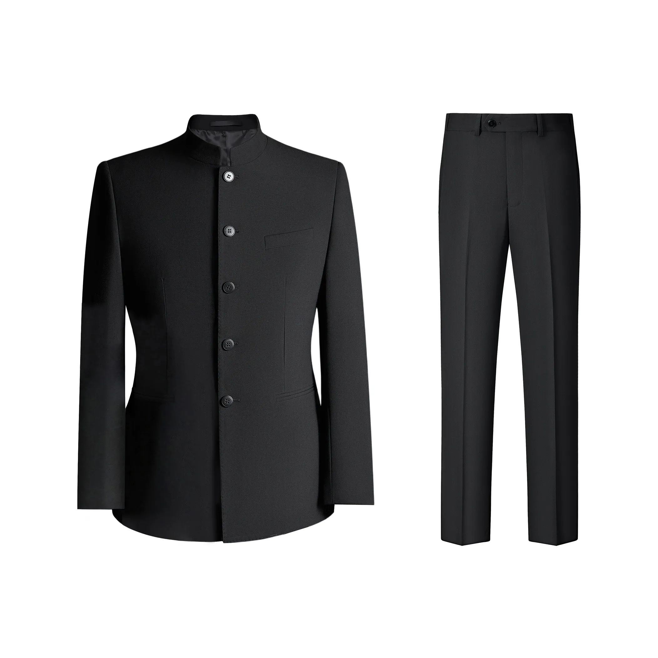 POLOMEISDO Черный Мужской Деловой Костюм