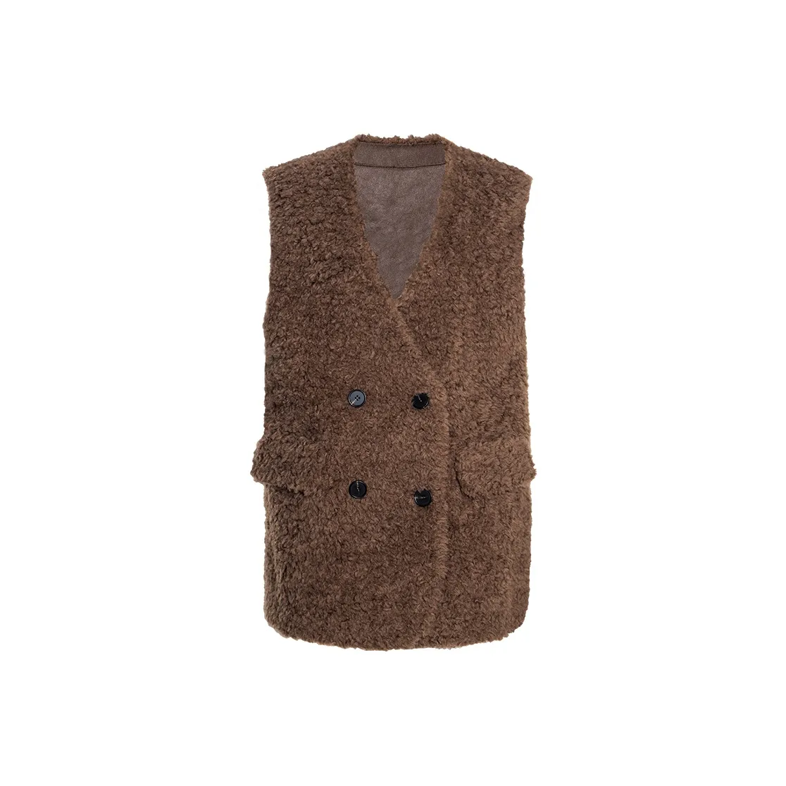ROEYSHOUSE Светлый Кофейный Женский Жилеты