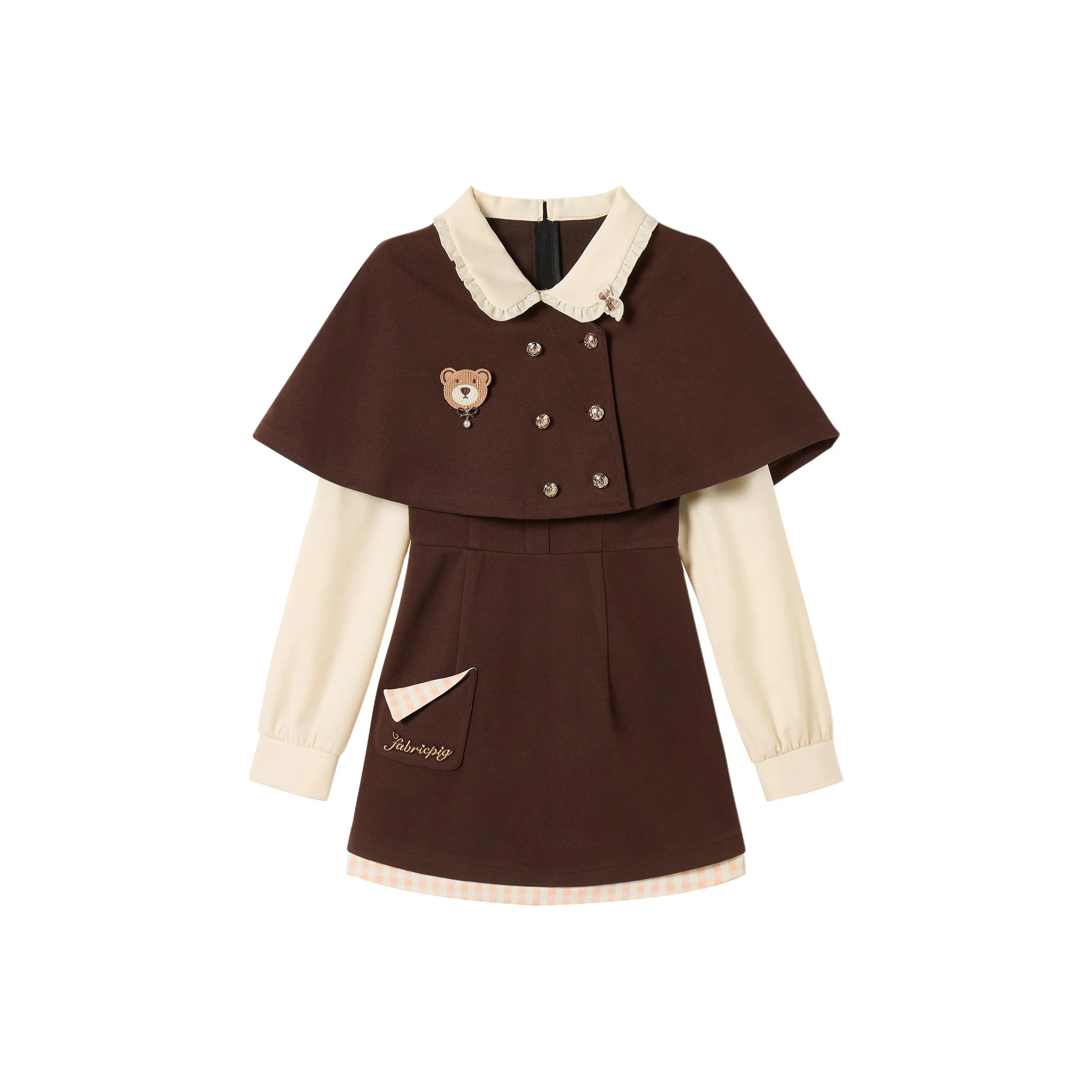 FABRIC PIG Длинное платье с длинными рукавами женское