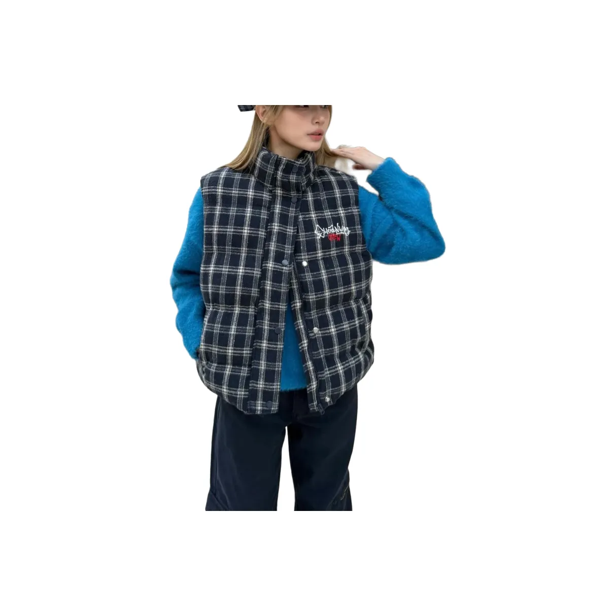 OKPI Темно-синий синий унисекс пуховики