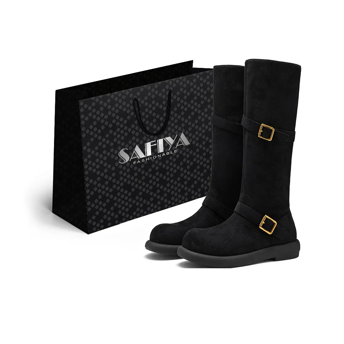 SAFIYA Женские высокие сапоги до колена