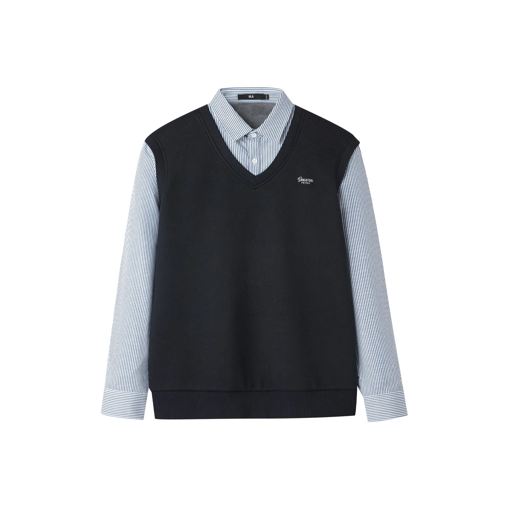 HLA Темно-синий 48 Мужской Трикотаж