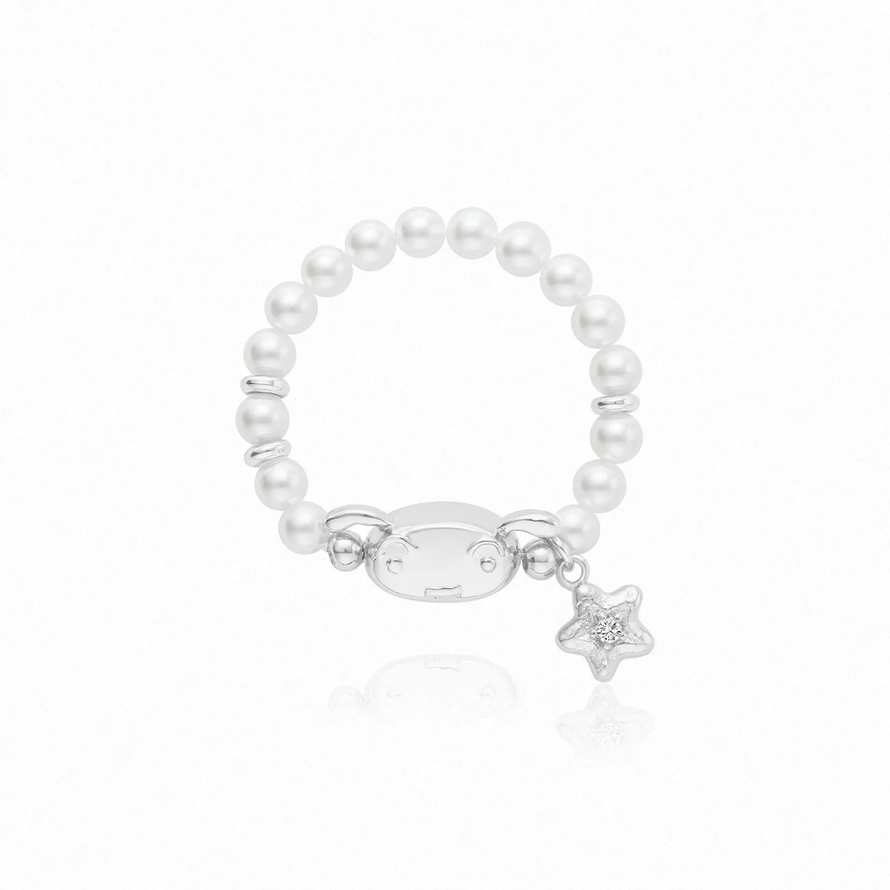 BABAMA Кольцо с искусственным жемчугом кольцо с бусинами унисекс