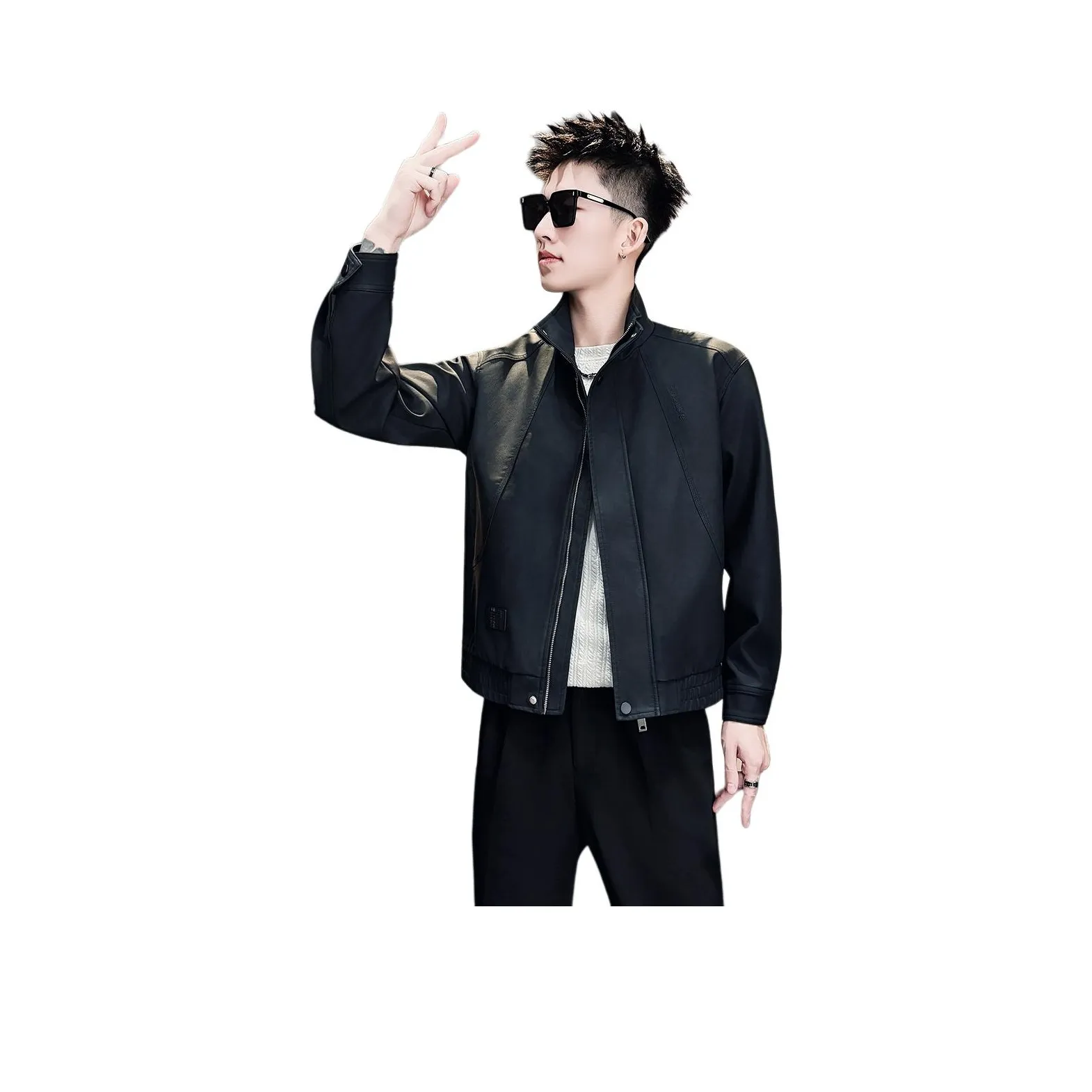 FRQ Куртка из кожи унисекс