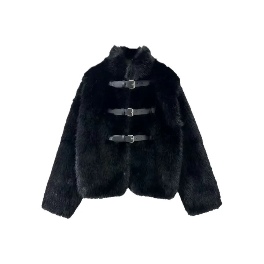 ZEKIKO STUDIO Черный Женские Меховые изделия