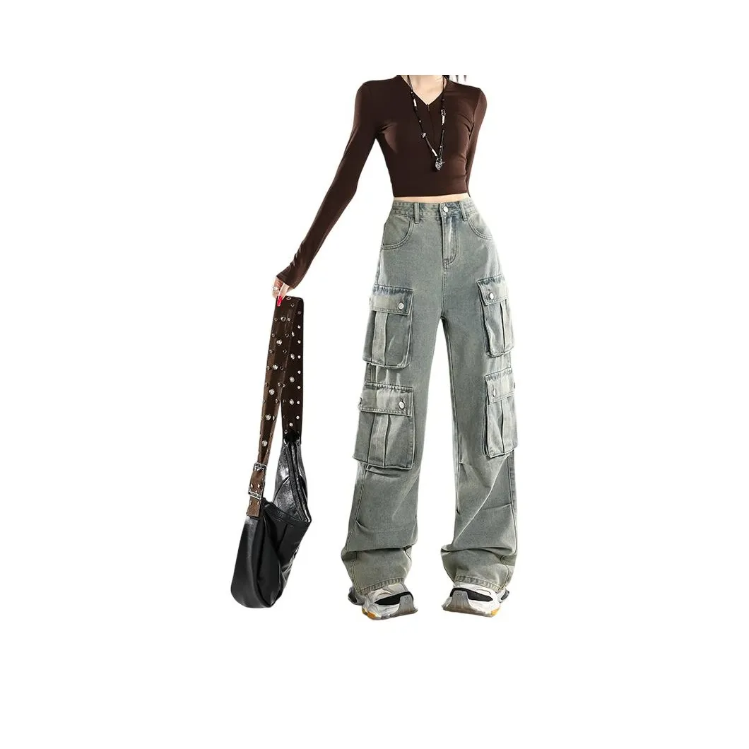 BELOVED STARRY Светло-Синие Женские Джинсы