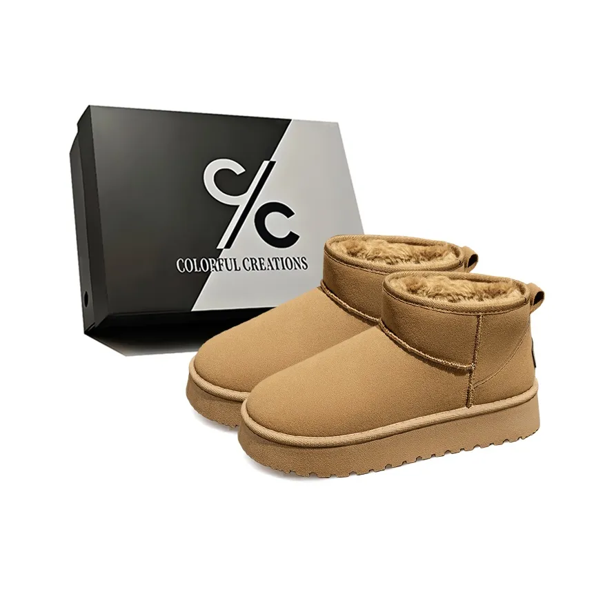 Colorful Creations Термический Увеличивающий Высоту Устойчивый к Износу Противоскользящий Короткий Снегобут Мужской