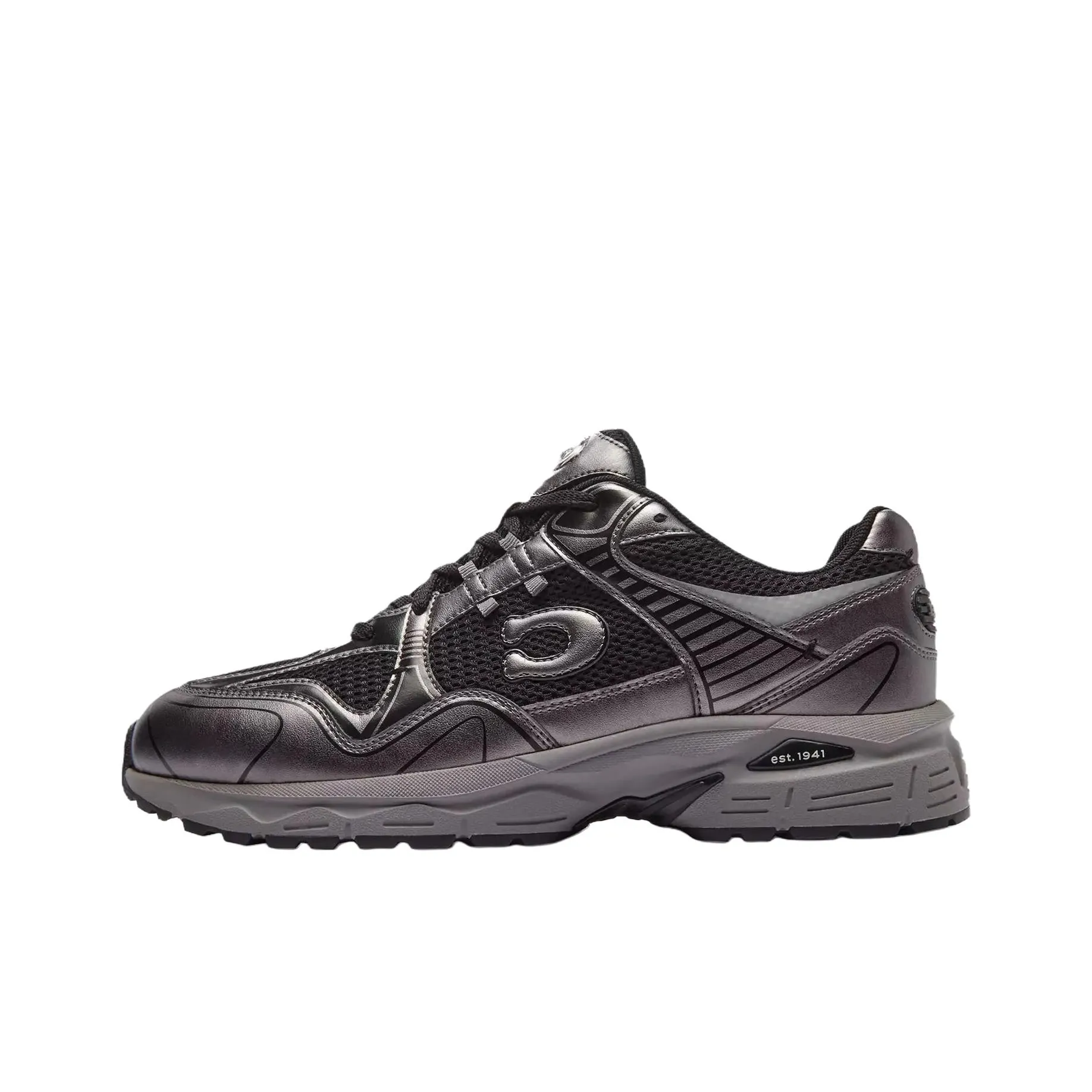 COACH Casual Shoes Men Low-Top Silver Gray