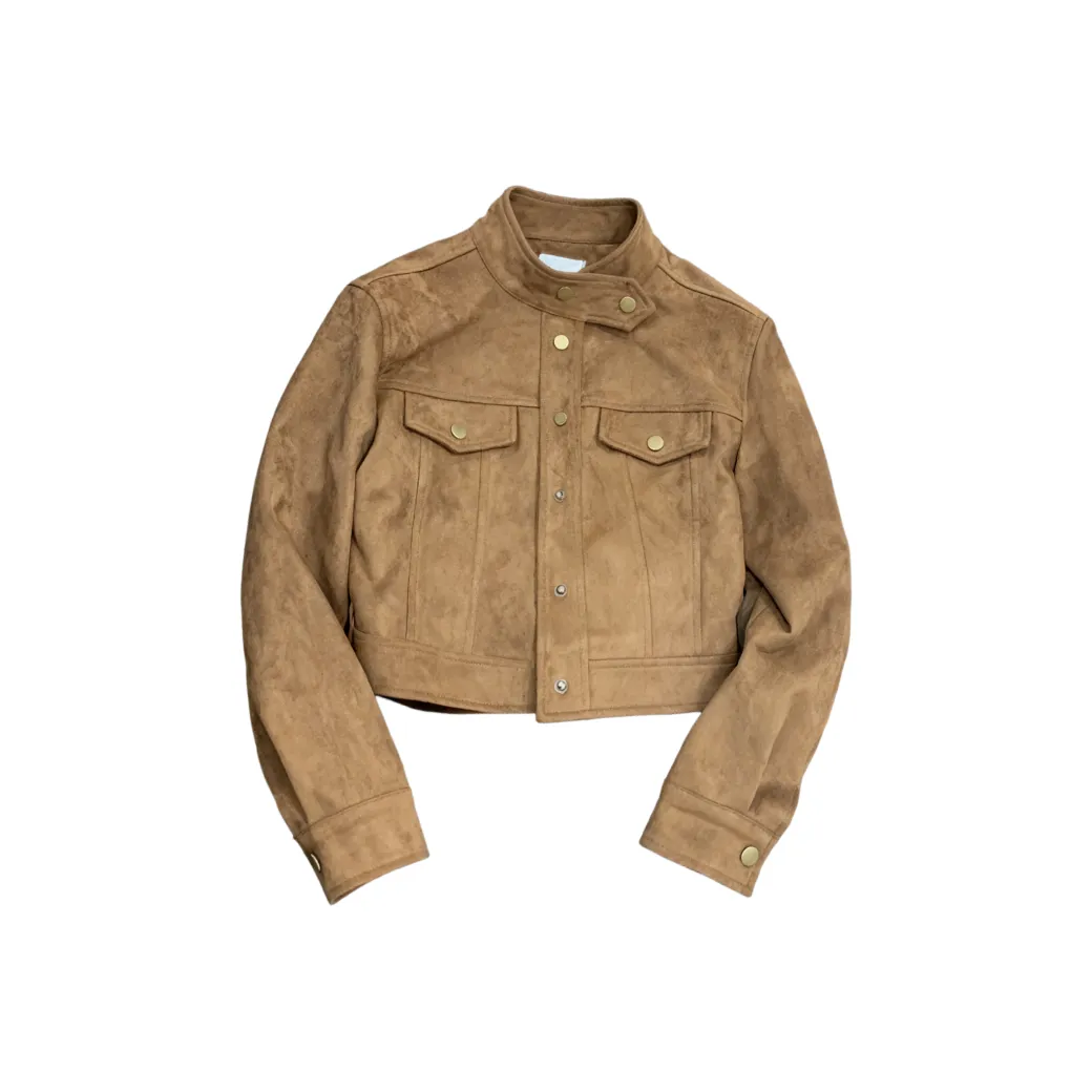 ECONICE Хаки Премиум Feel Ткань Женское Пальто