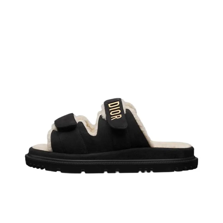 DIOR DIORAct Slide Slippers Women's Black