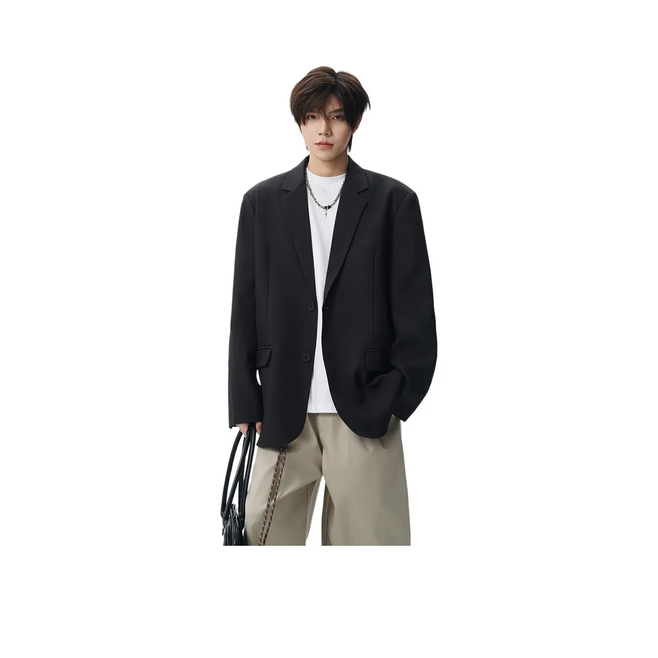 V37 Черный Унисекс Деловые костюмы