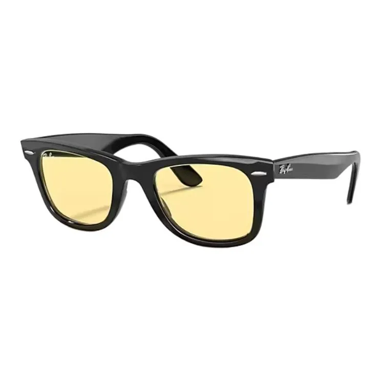 RayBan Ацетат OVAL SUNGLASSES Унисекс Полированный Черный