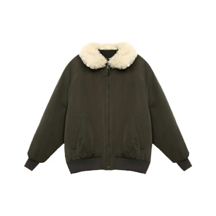 YGPRW Оливково-зеленый Женский пуховик