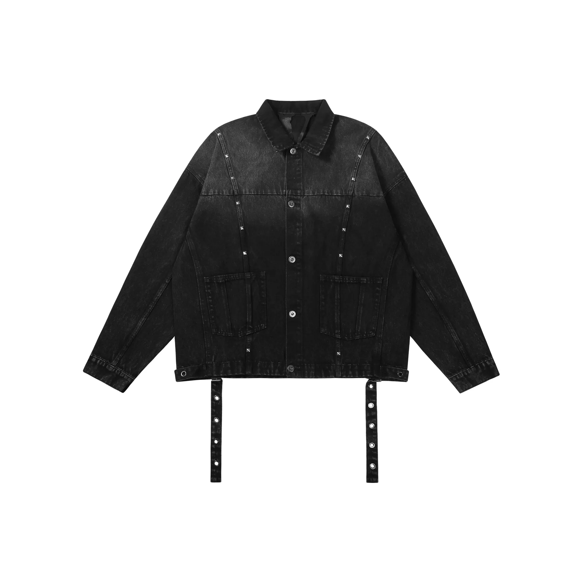 VLONE Черный Серебряный Унисекс Джинсовые Куртки