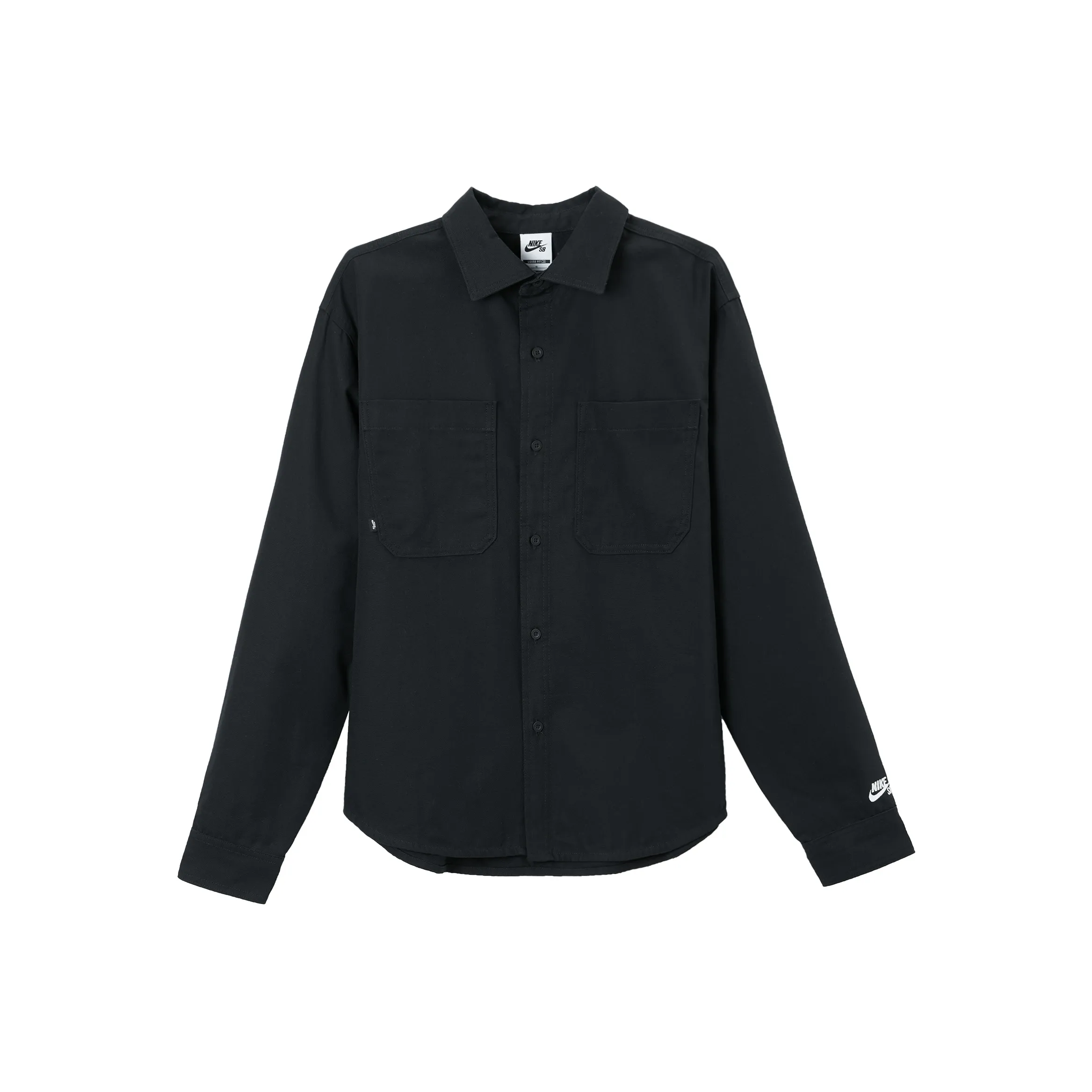 Nike SB Рубашка Унисекс Черный Белый
