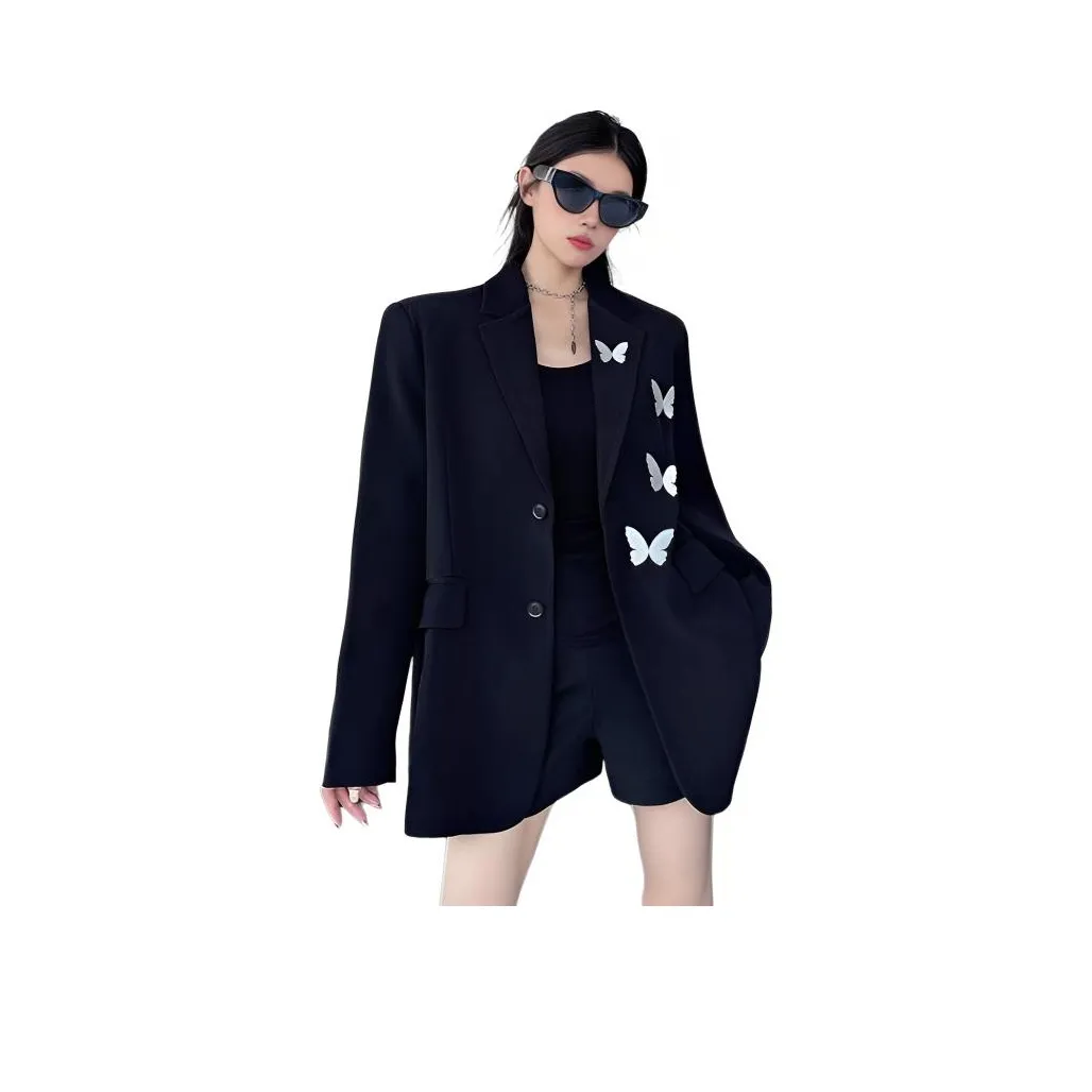 YOUSEKOO Черный Женские Деловые Костюмы