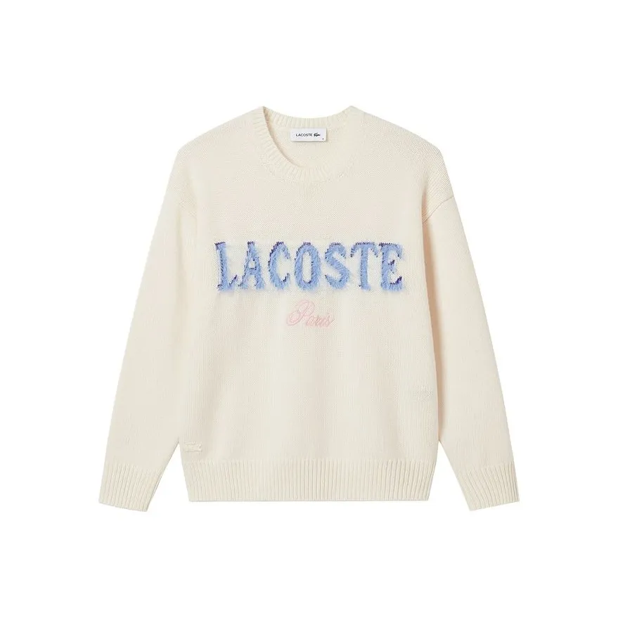 Lacoste XFJ Кремово-белый Женские Свитеры