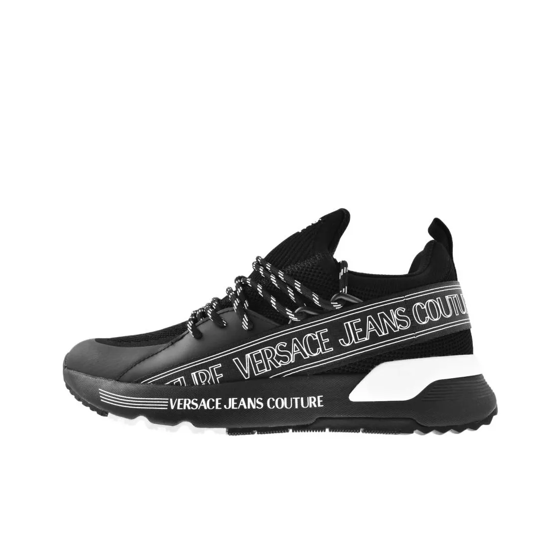 VERSACE JEANS COUTURE DYNAMIC Низкий Топ Повседневная Обувь Мужская Черная