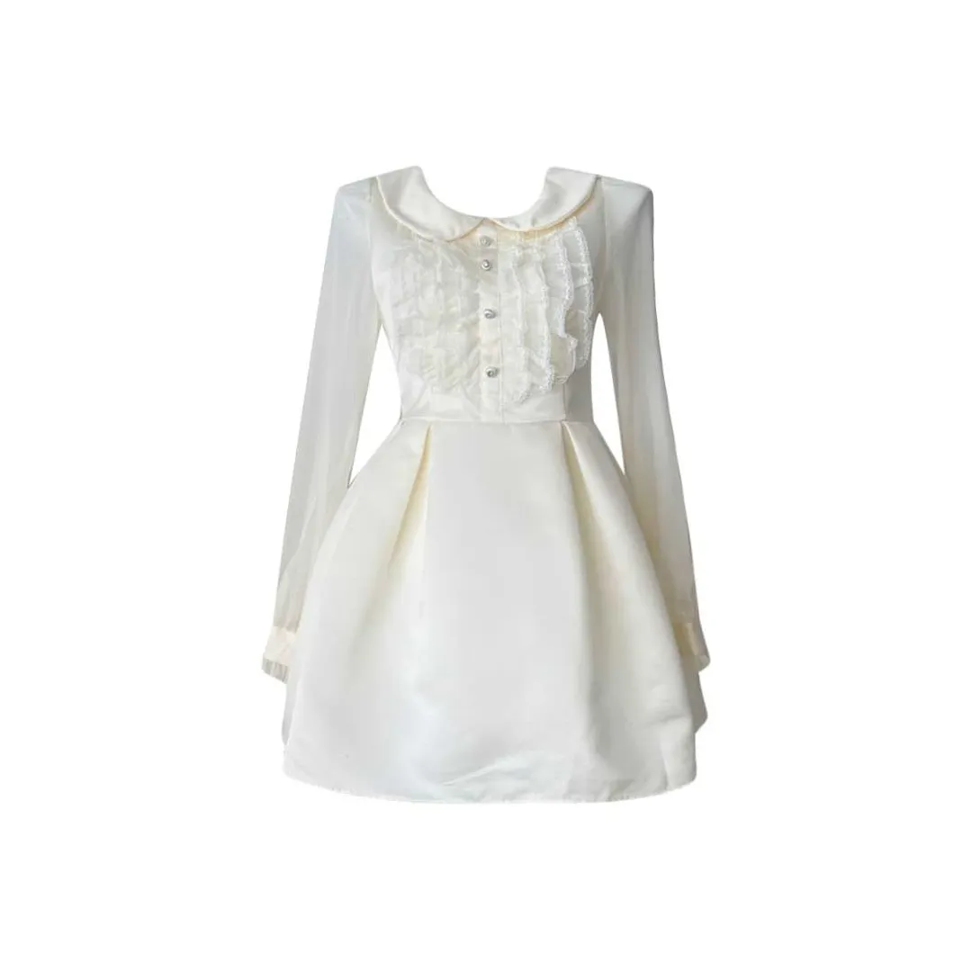 Udon House Длинное платье с длинными рукавами женское